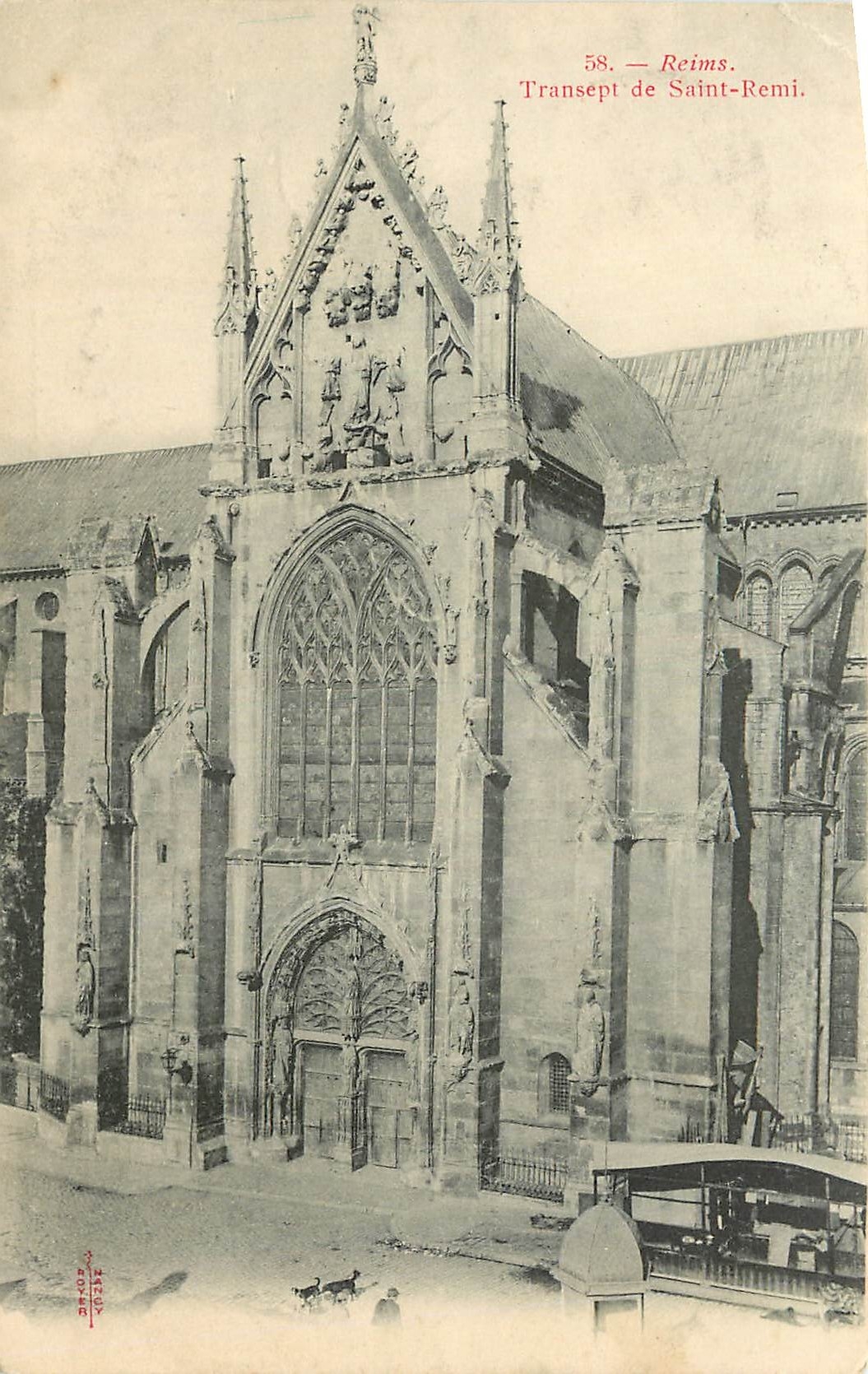 CPA Reims Transept de Saint Remi 