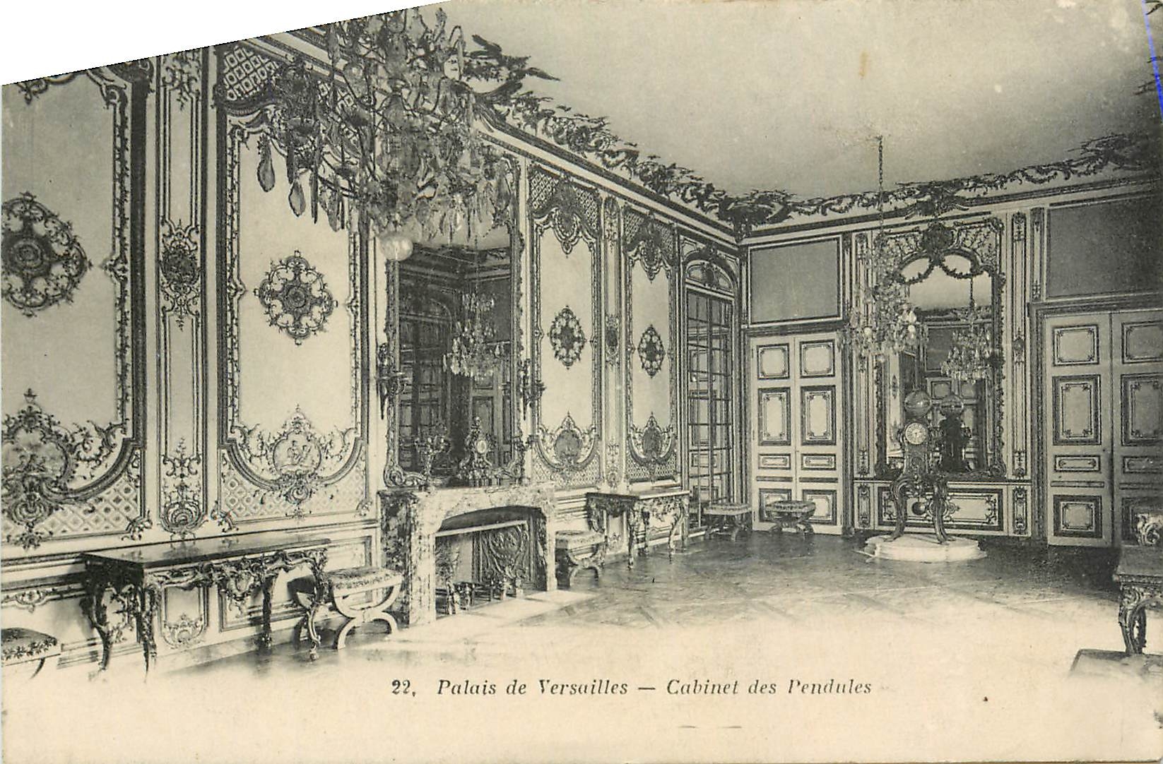 CPA Palais de Versailles cabinet des Pendules 