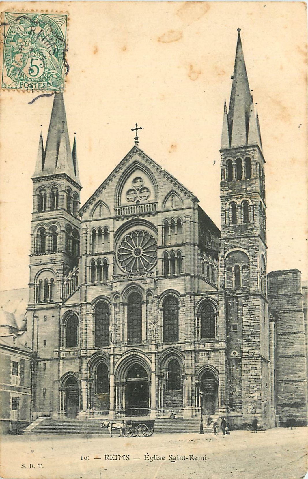 CPA Reims Eglise Saint Remi 