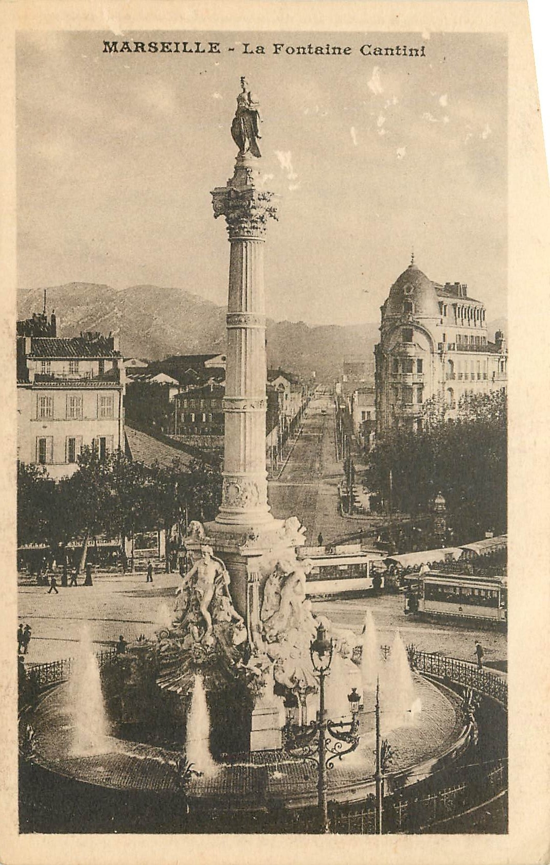 CPA Marseille la Fontaine Cantini 