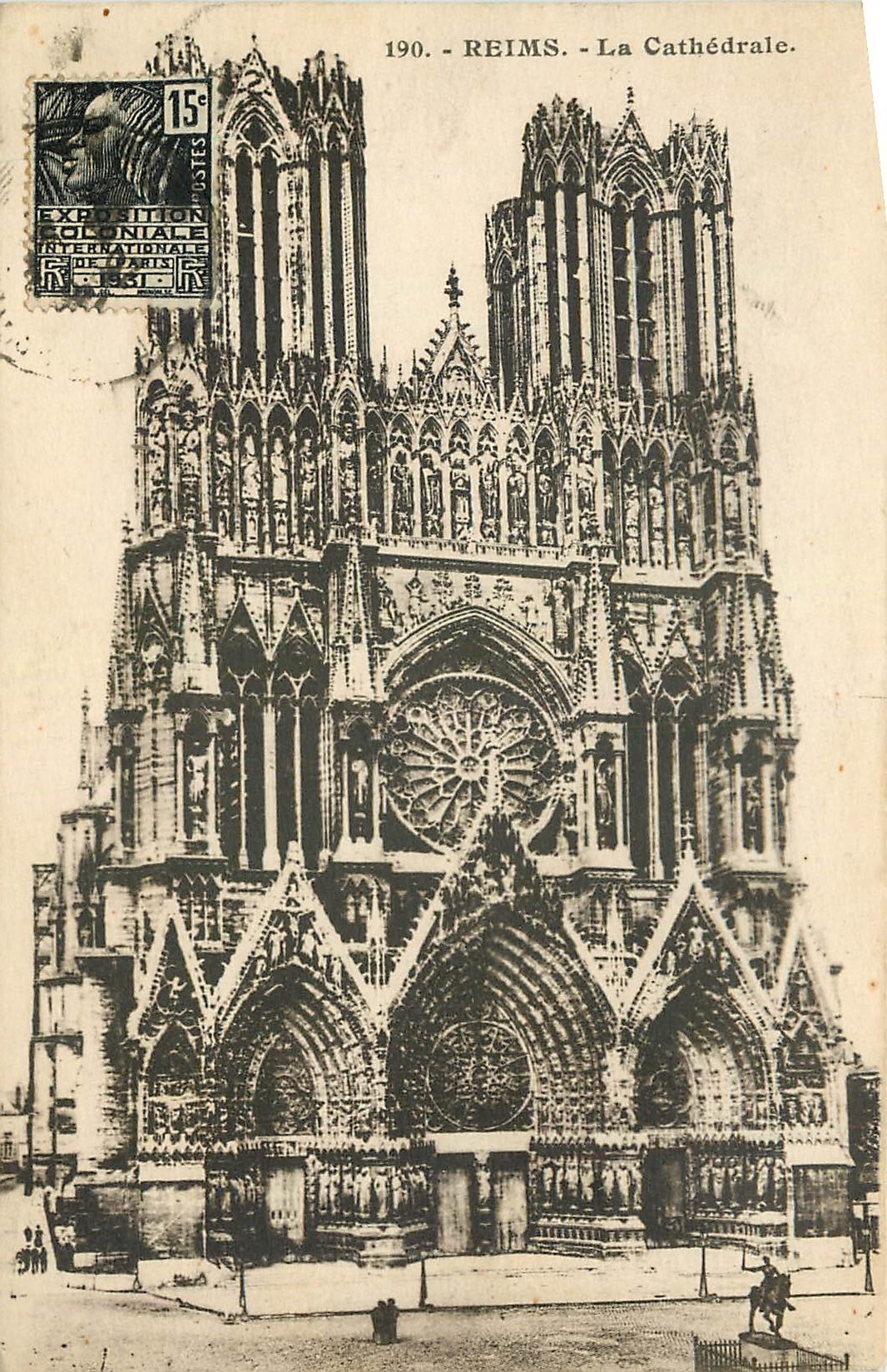 CPA Reims la Cathedrale 