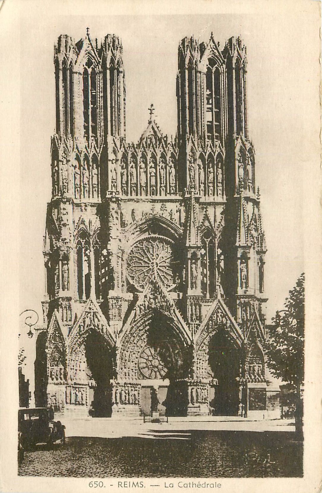 CPA Reims la Cathedrale 