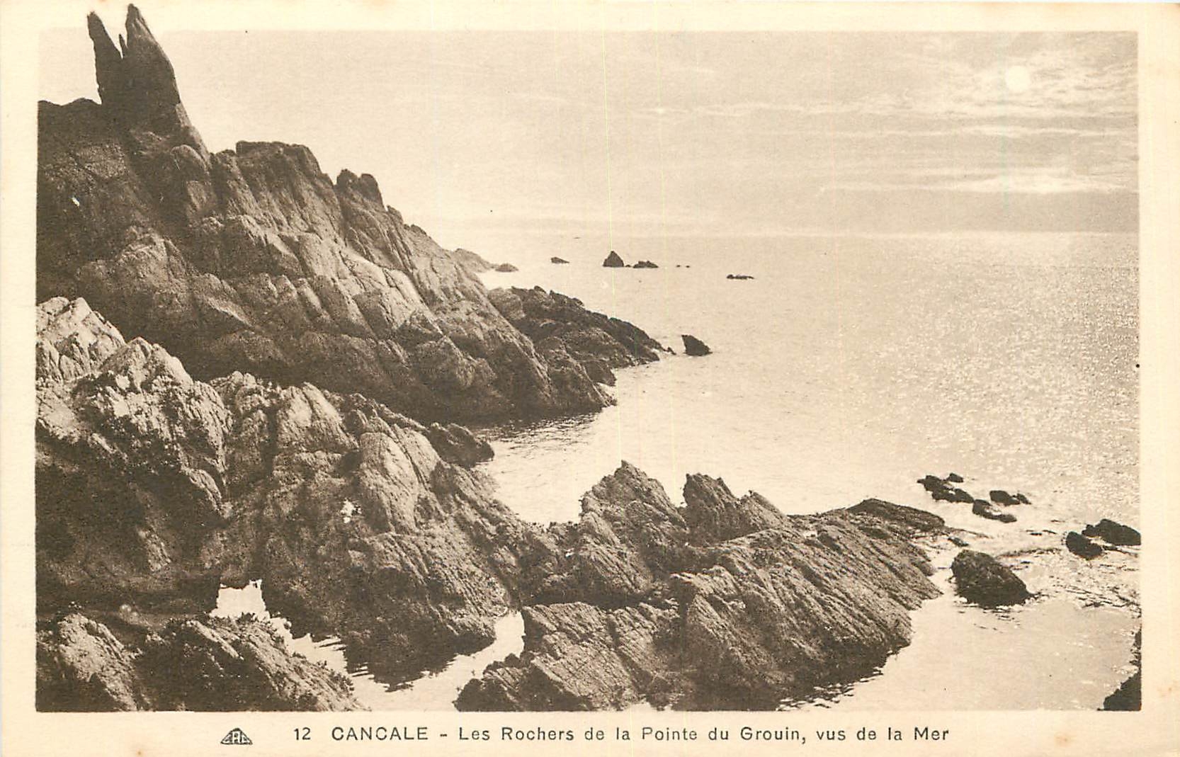CPA Cancale Les Rochers de la Pointe du Grouin vus de la Mer