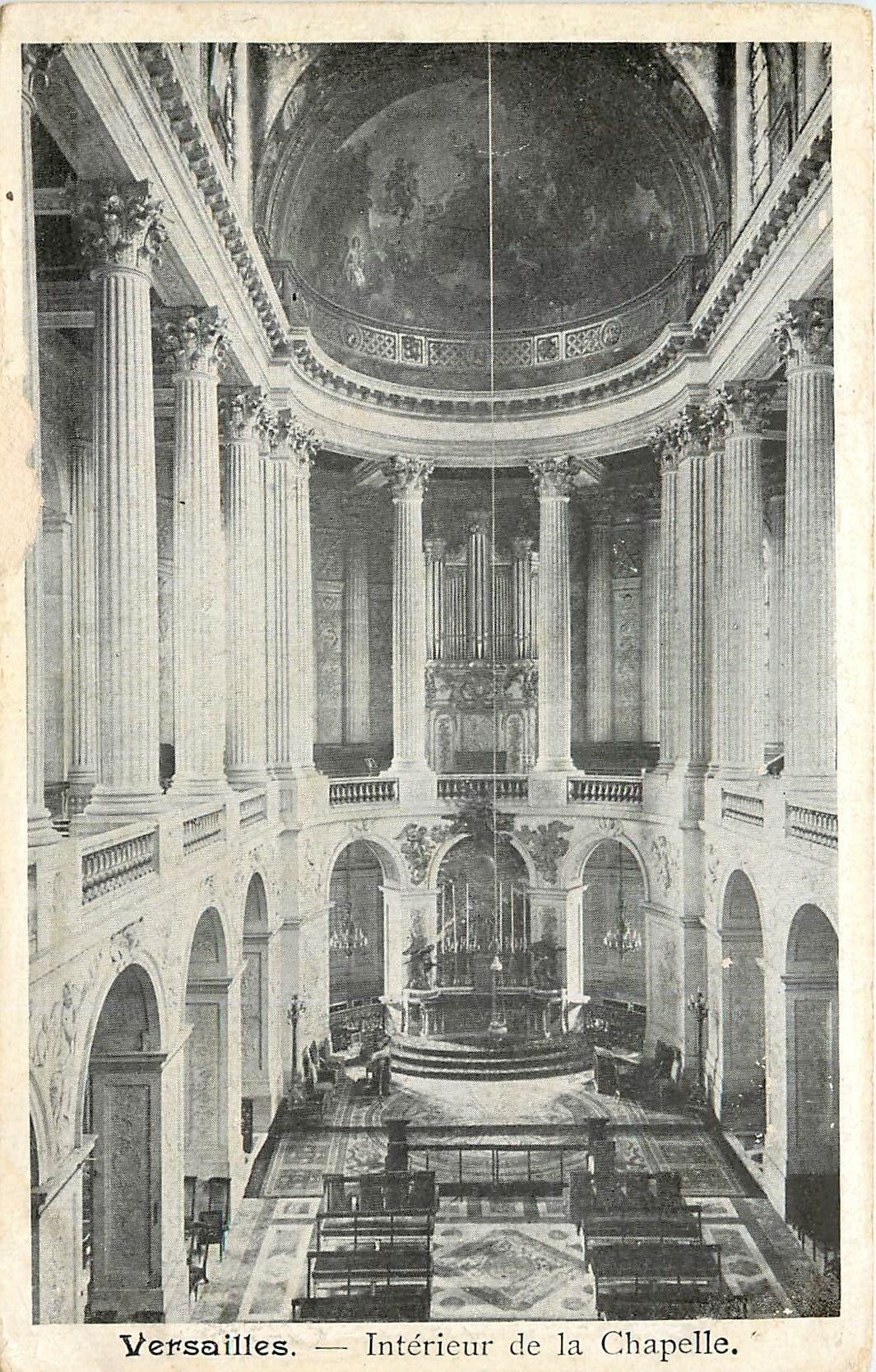 CPA Versailles Interieur de la Chapelle Orgue