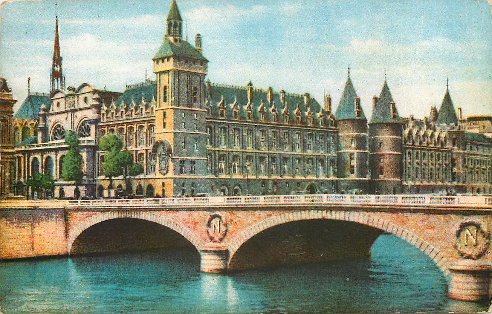 CPA Paris Le Palais de Justice et le Pont au Change 