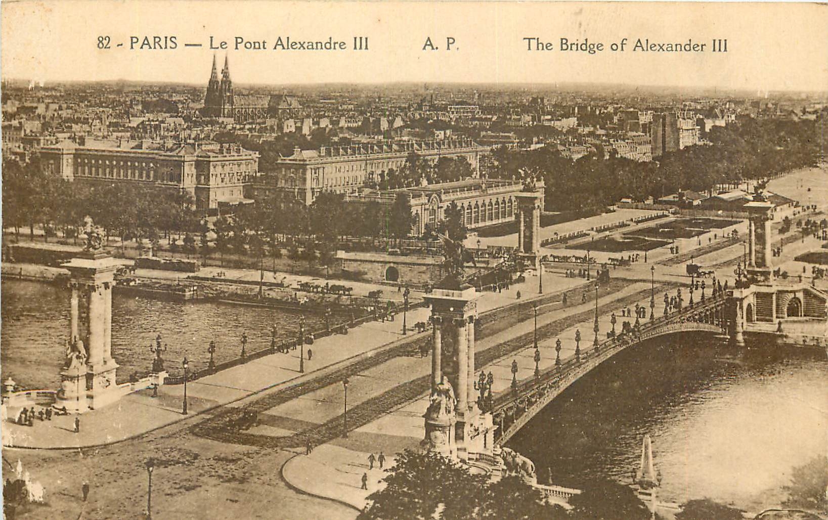 CPA Paris le Pont Alexandre III 
