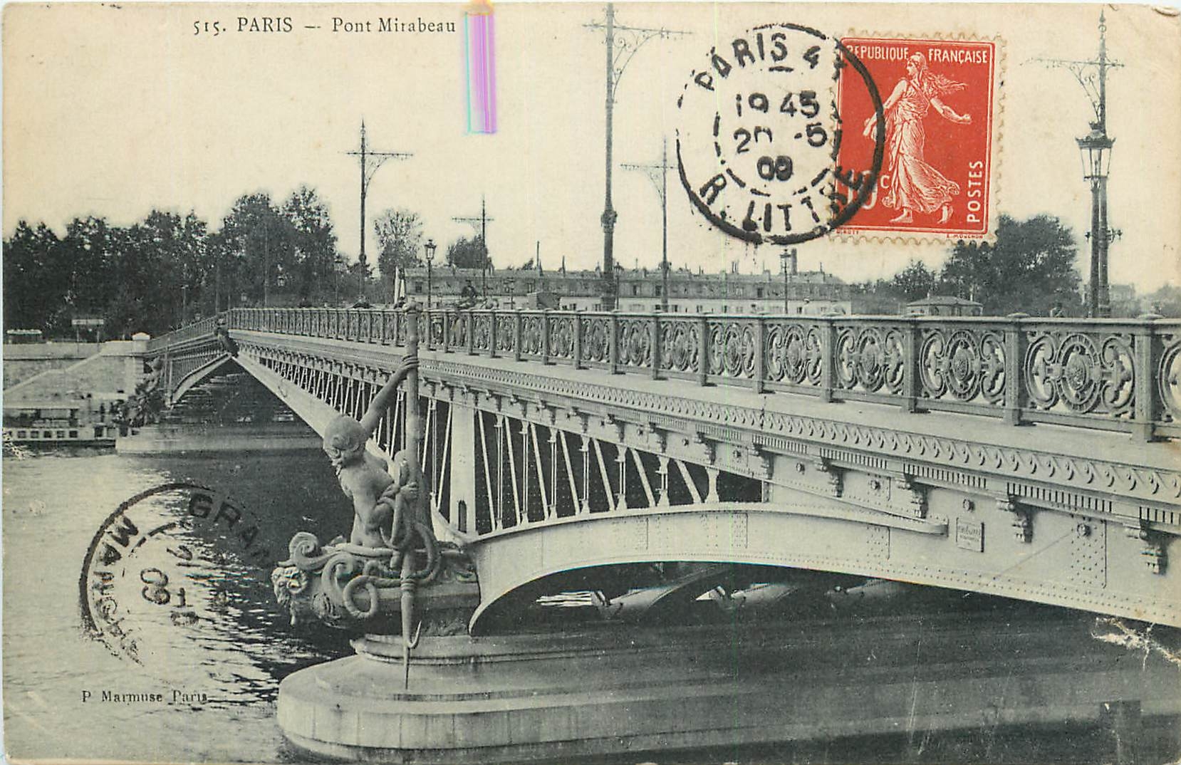 CPA Paris Pont Mirabeau 