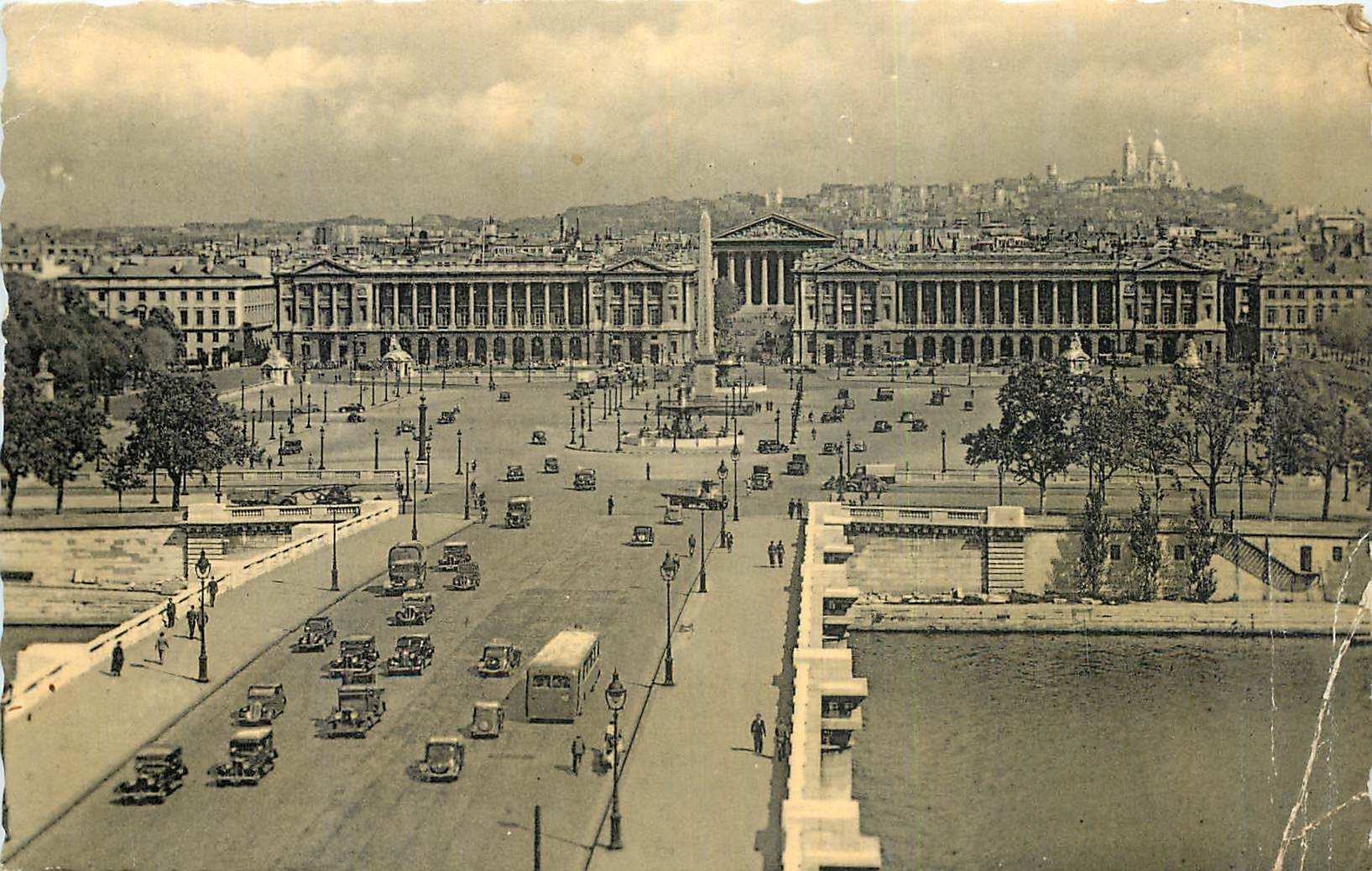 CPA Paris Pont et Place de la Concorde 