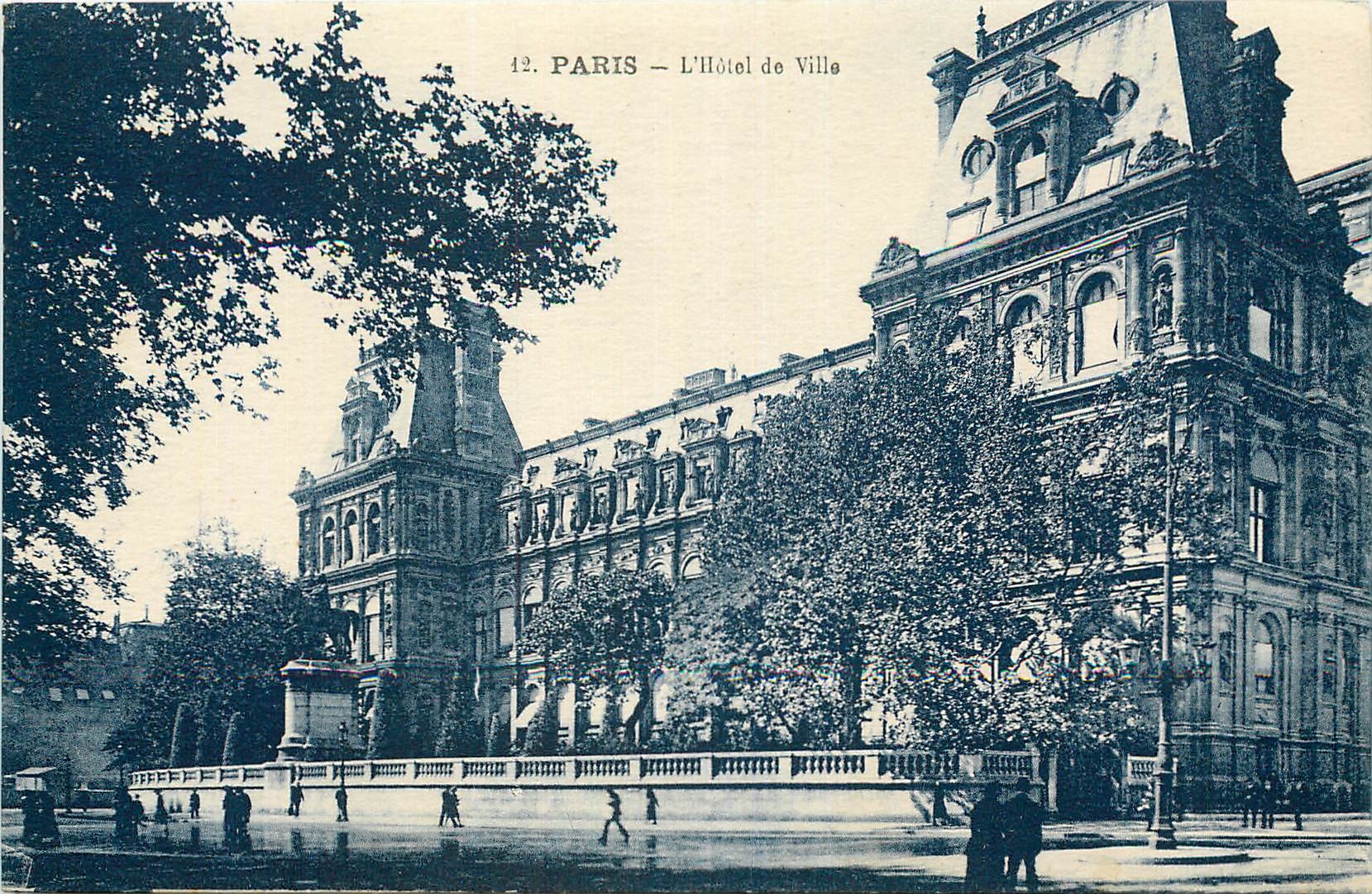 CPA Paris l'Hotel de Ville 