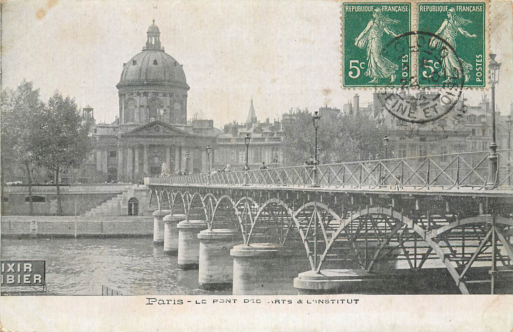 CPA Paris le Pont arts et l'institut 