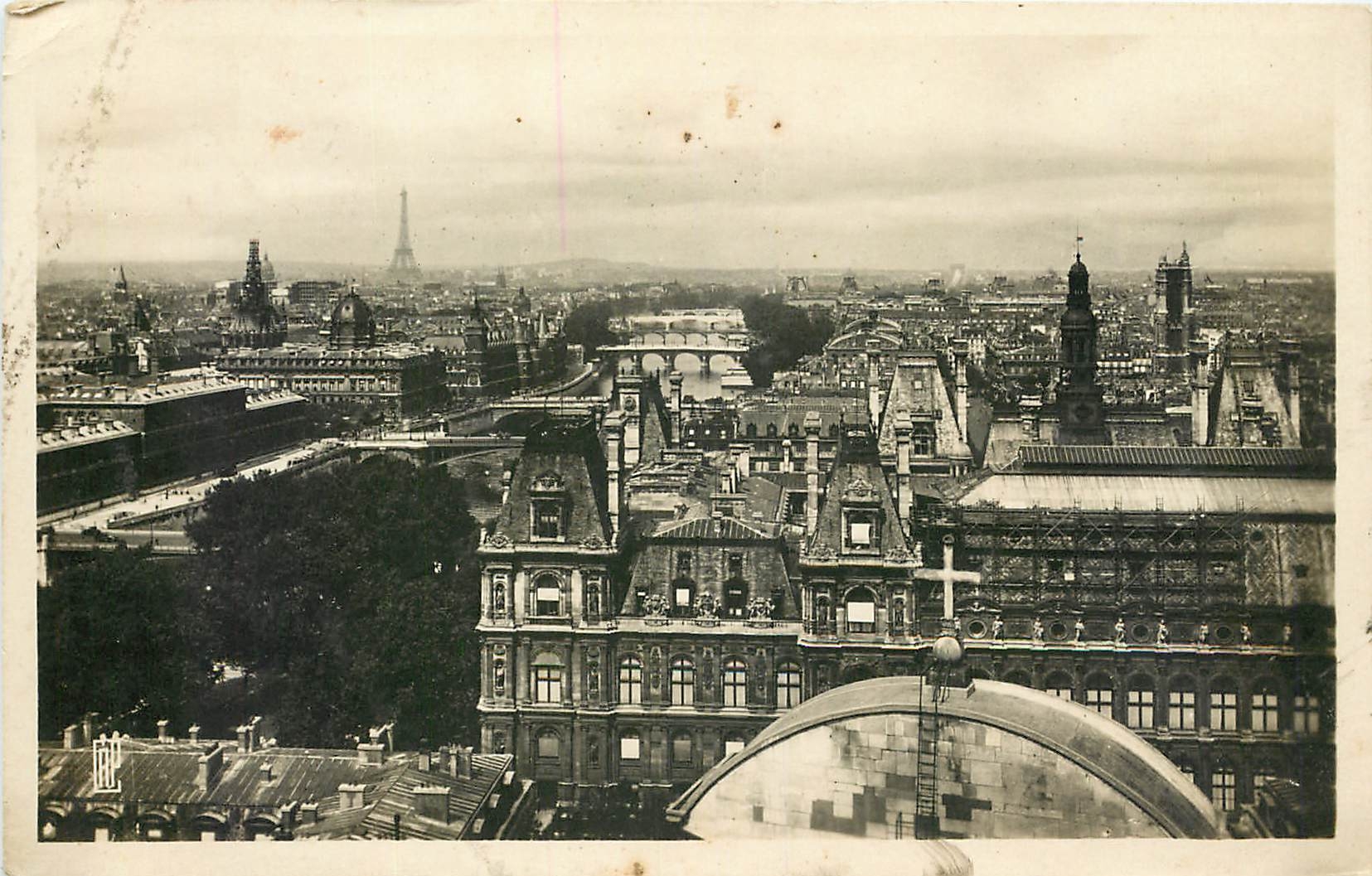 CPA Paris Panorama des huit ponts 