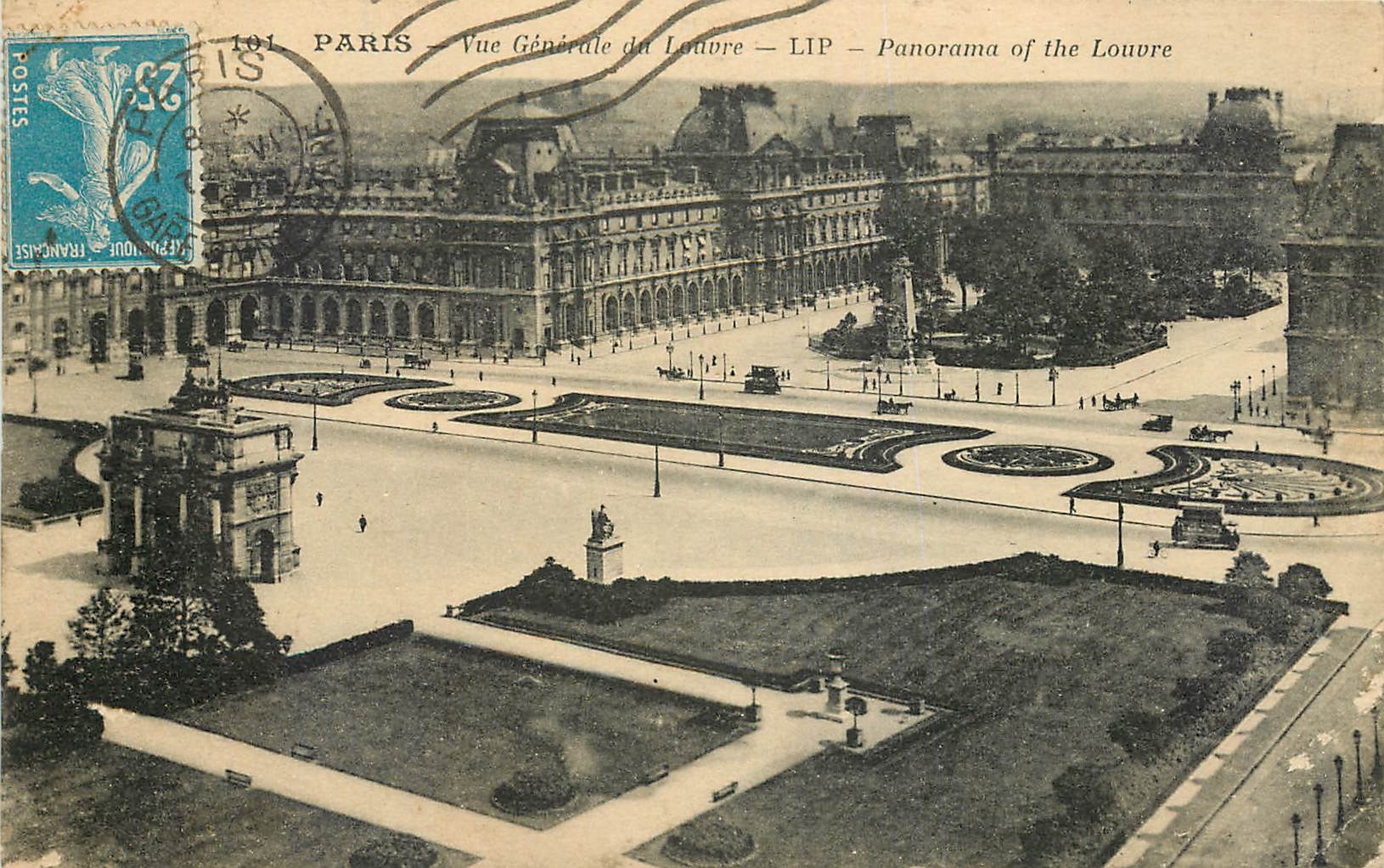 CPA Paris Vue generale du Louvre 