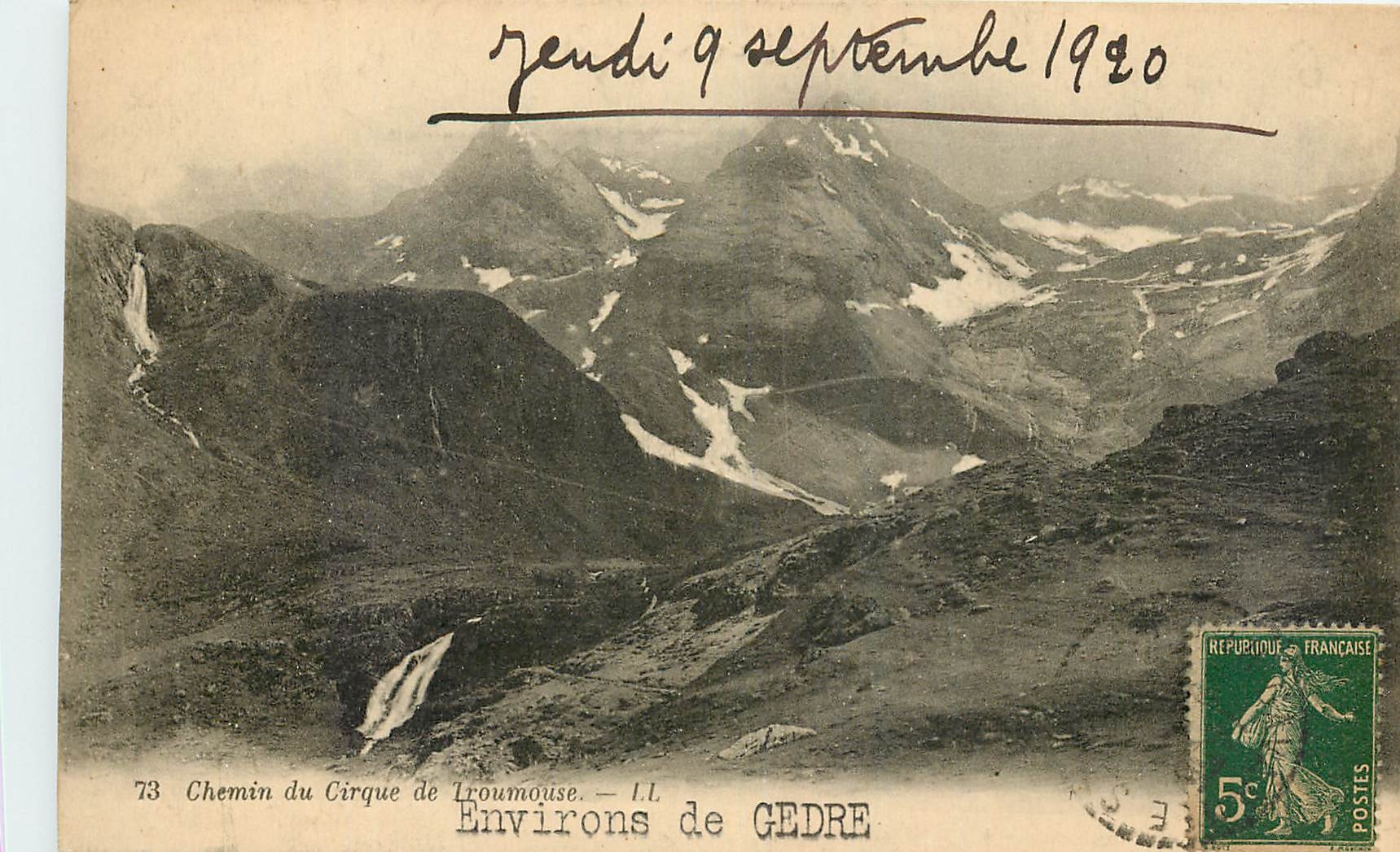 CPA Chemin du Cirque de Iroumouse Environs de Gedre