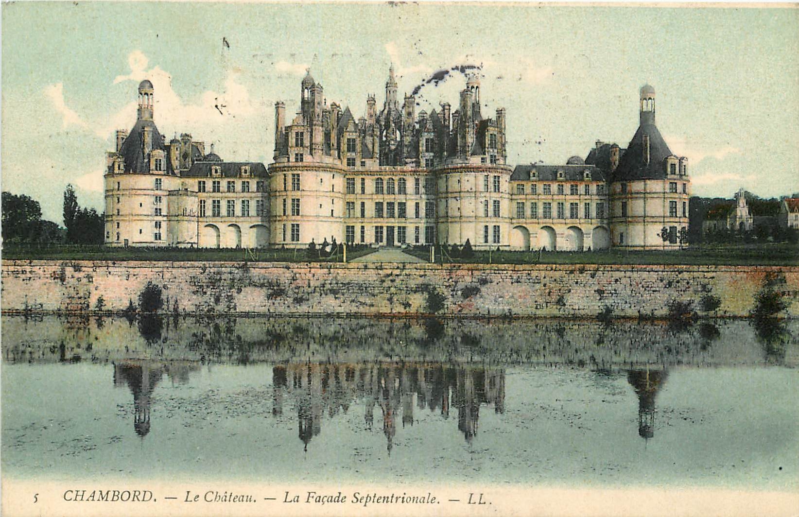 CPA Chambord Le Chateau La Facade septentrionale