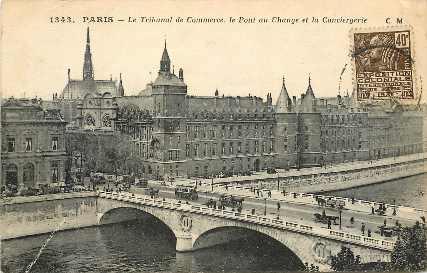 CPA Paris Le Tribunal de Commerce le Pont au Change et la Conciergerie 