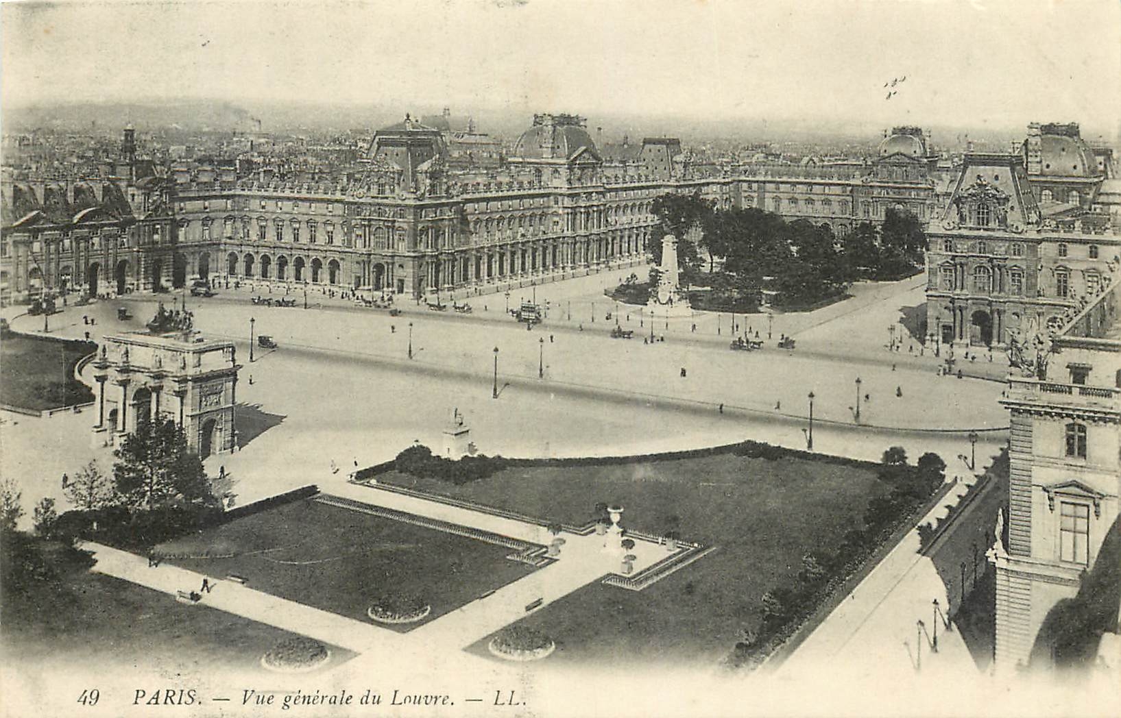 CPA Paris Vue generale du Louvre 