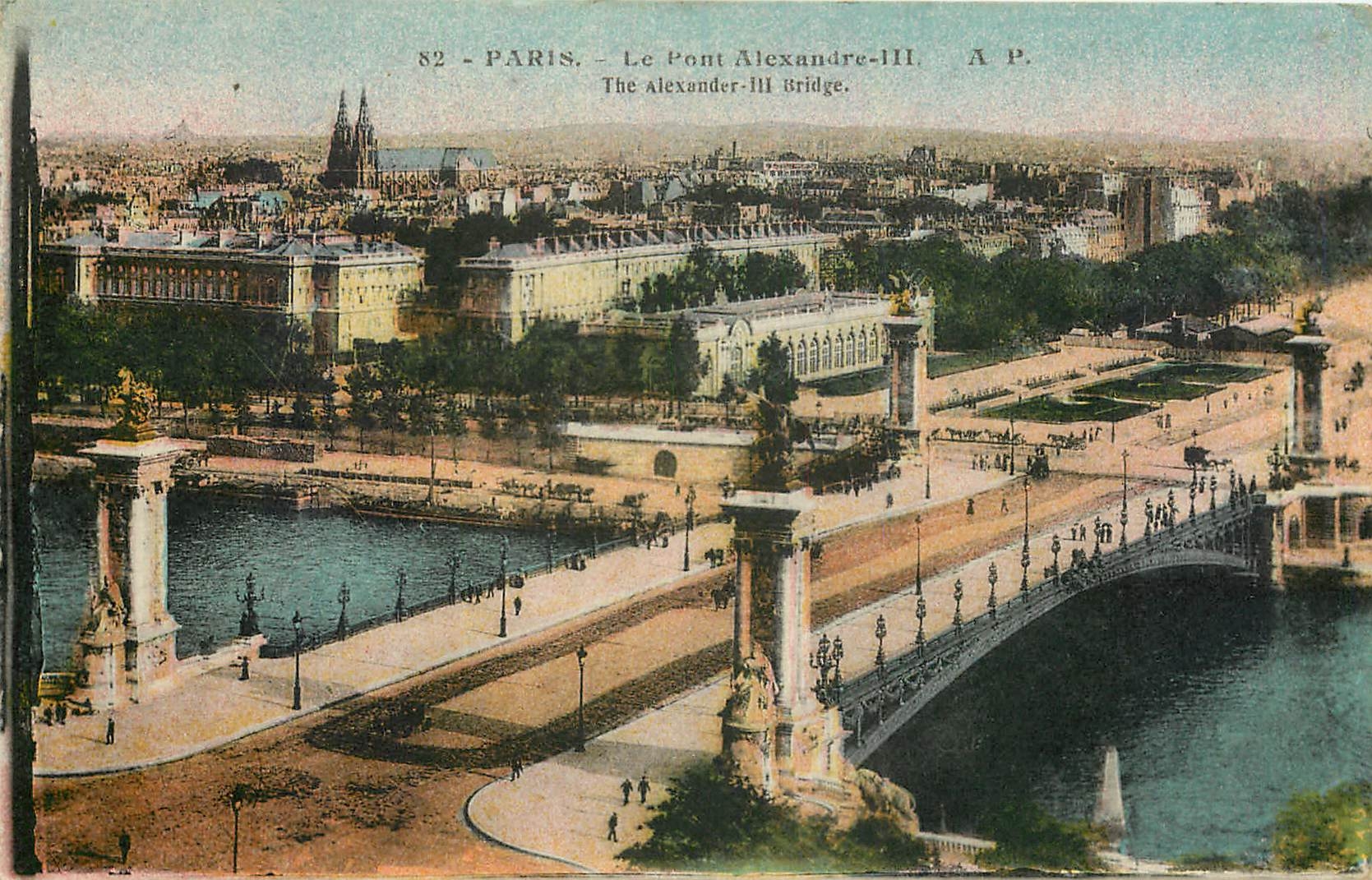 CPA Paris le Pont Alexandre III 