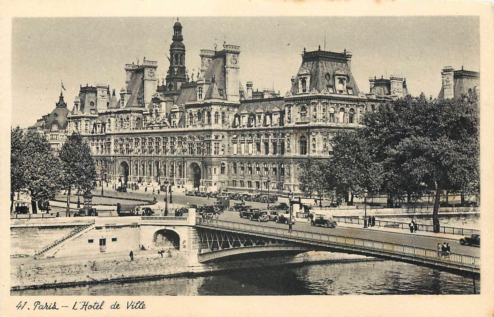 CPA Paris l'Hotel de Ville