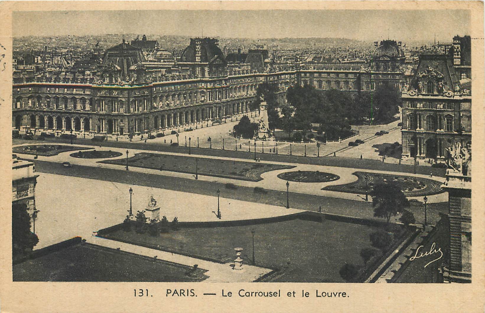 CPA Paris le Carrousel et le Louvre 