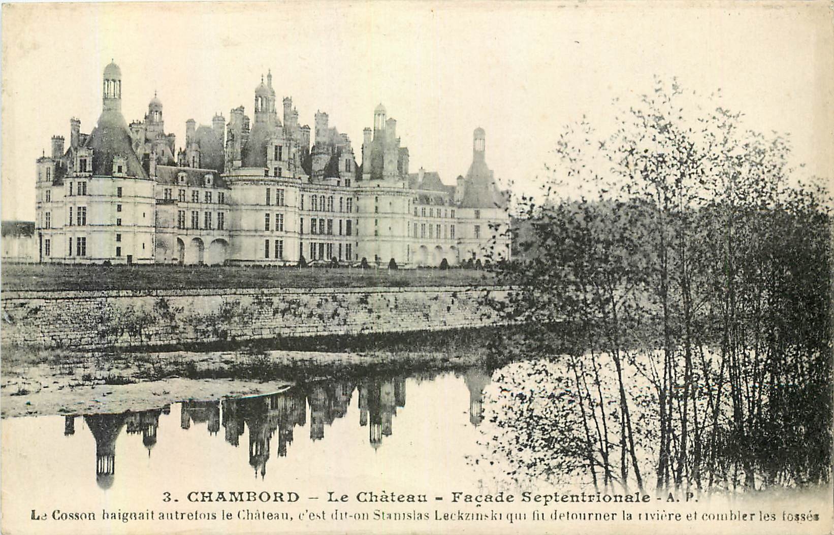 CPA Chambord le Chateau facade Septentrionale