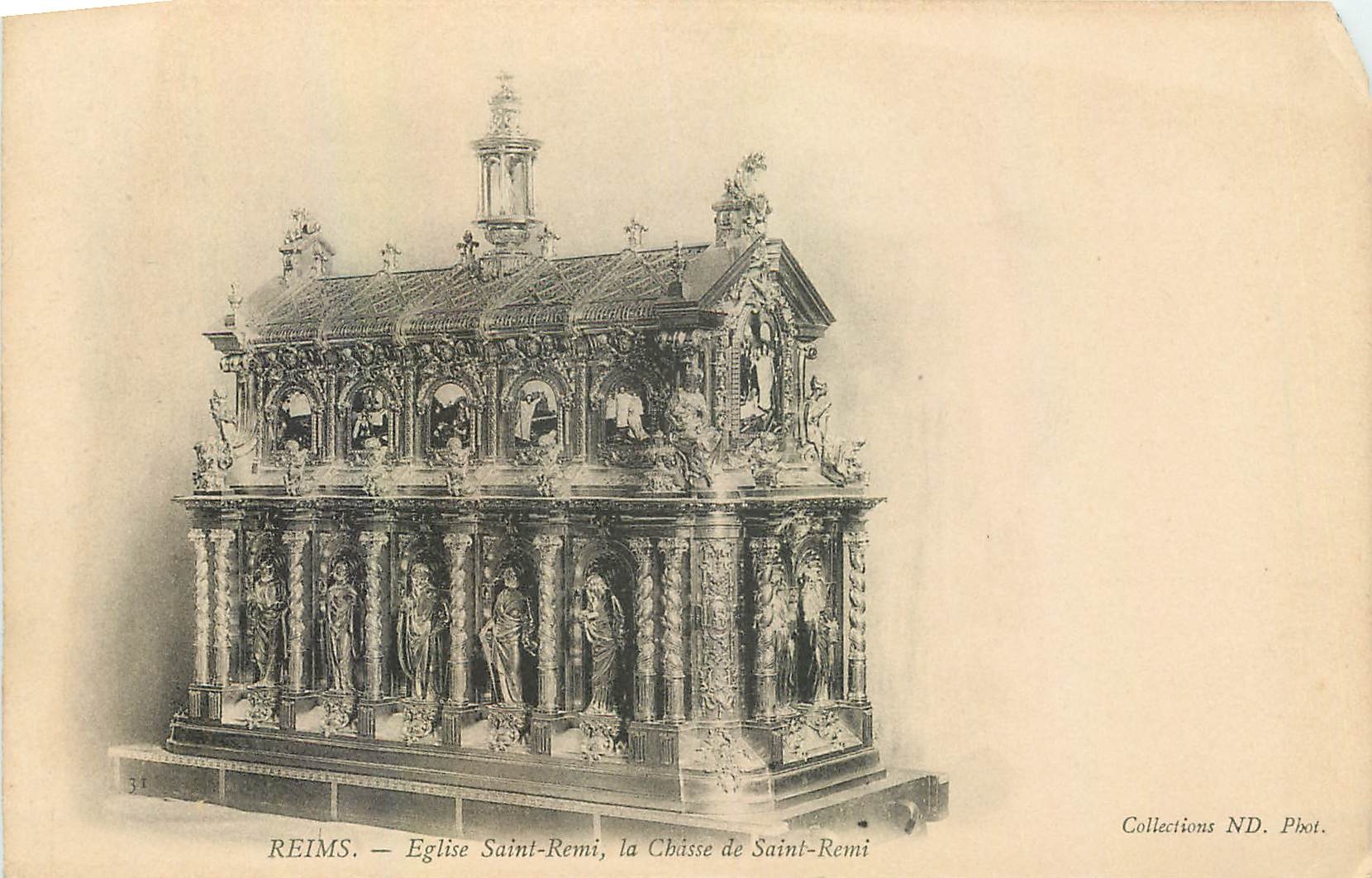 CPA Reims Eglise Saint Remi la Chasse de Saint remi 