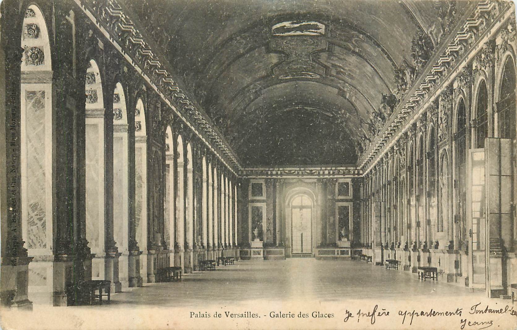 CPA Palais de Versailles Galerie des Glaces