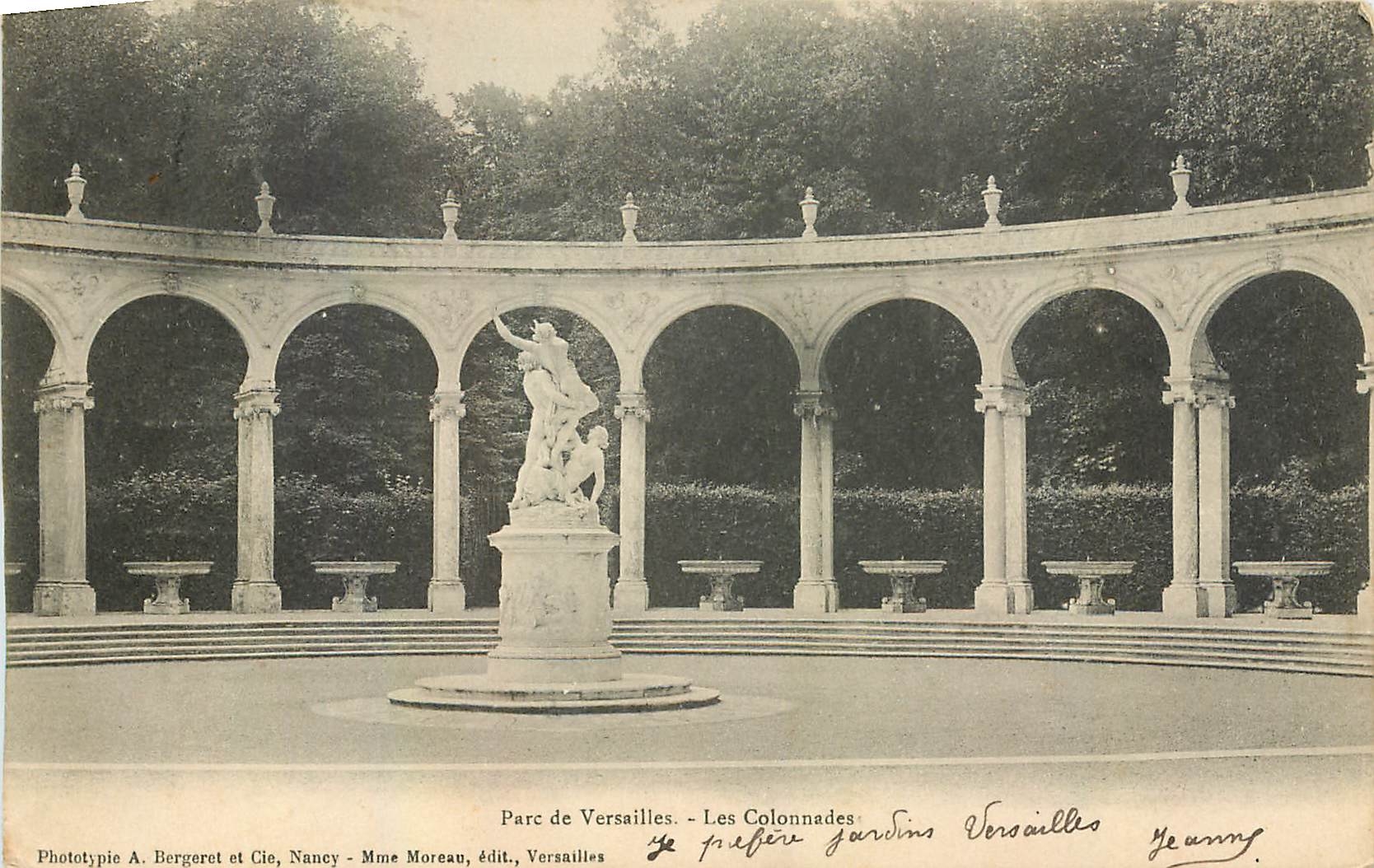 CPA Parc de Versailles Les Colonnades