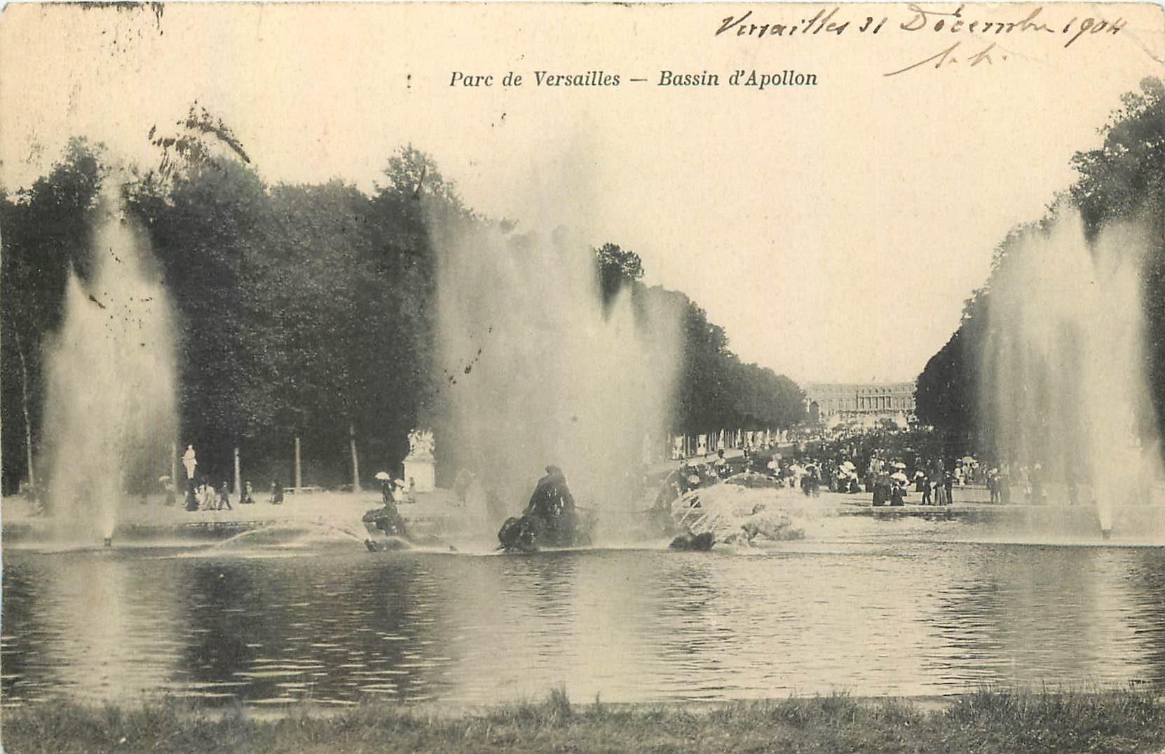 CPA Palais de Versailles Bassin d'Apollon