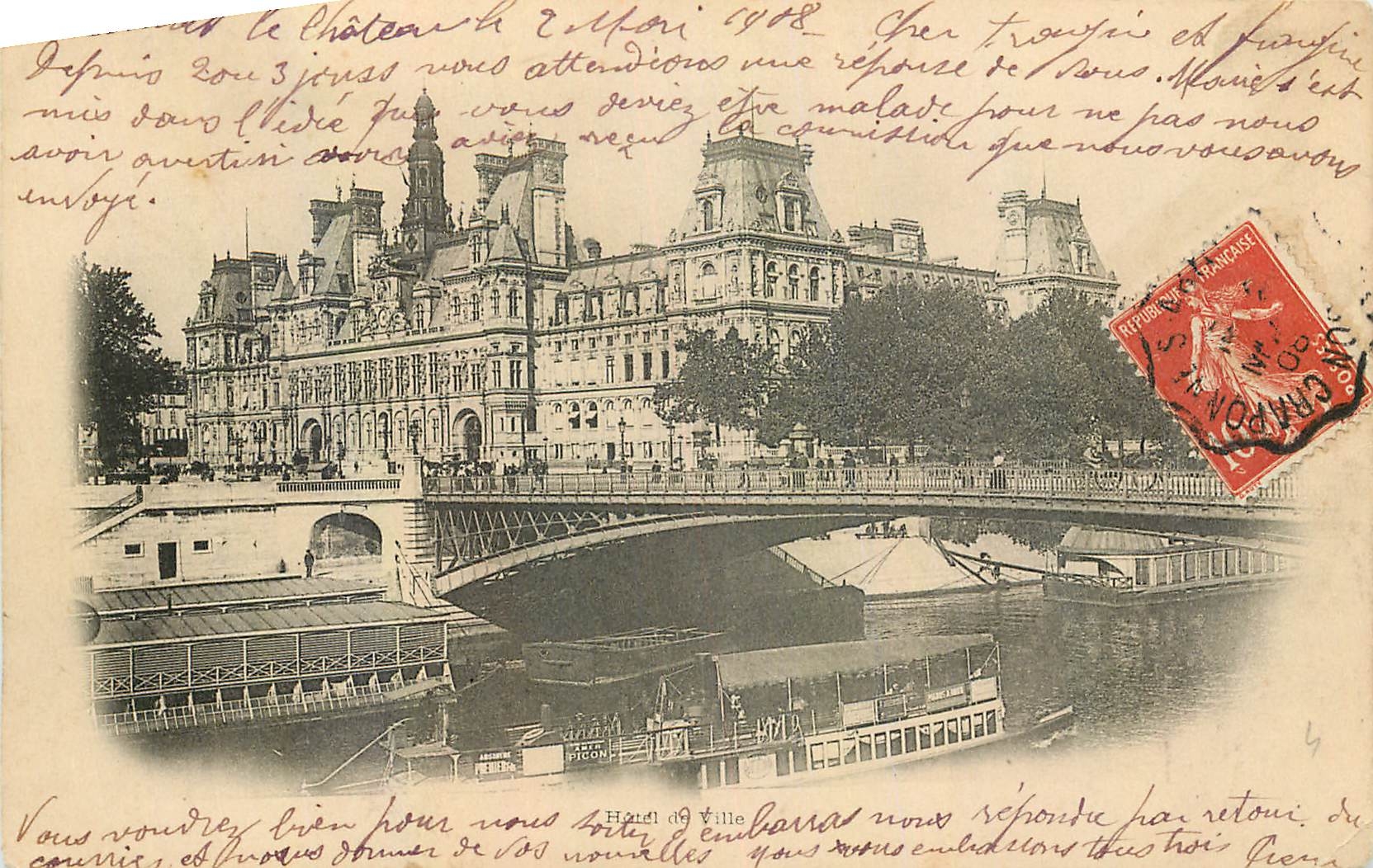 CPA Paris Hotel de Ville