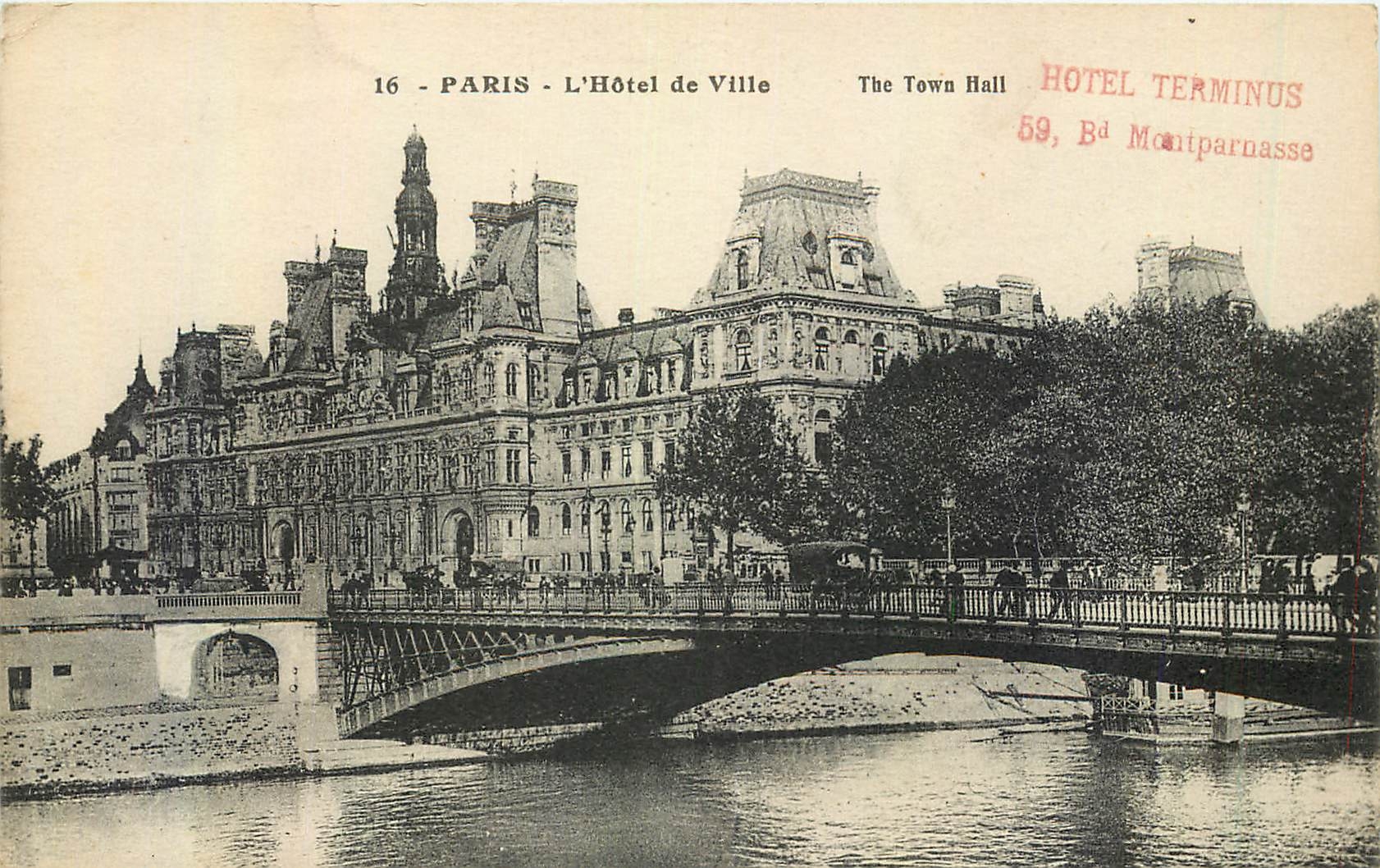 CPA Paris l'Hotel de Ville