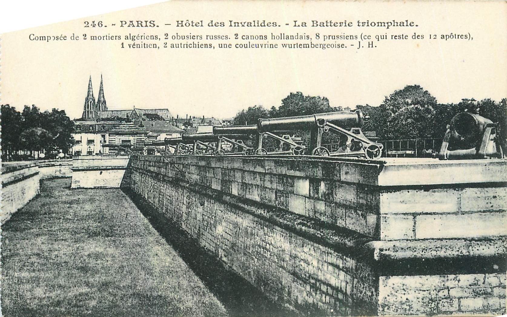 CPA Paris Hotel des Invalides La Batterie triomphale