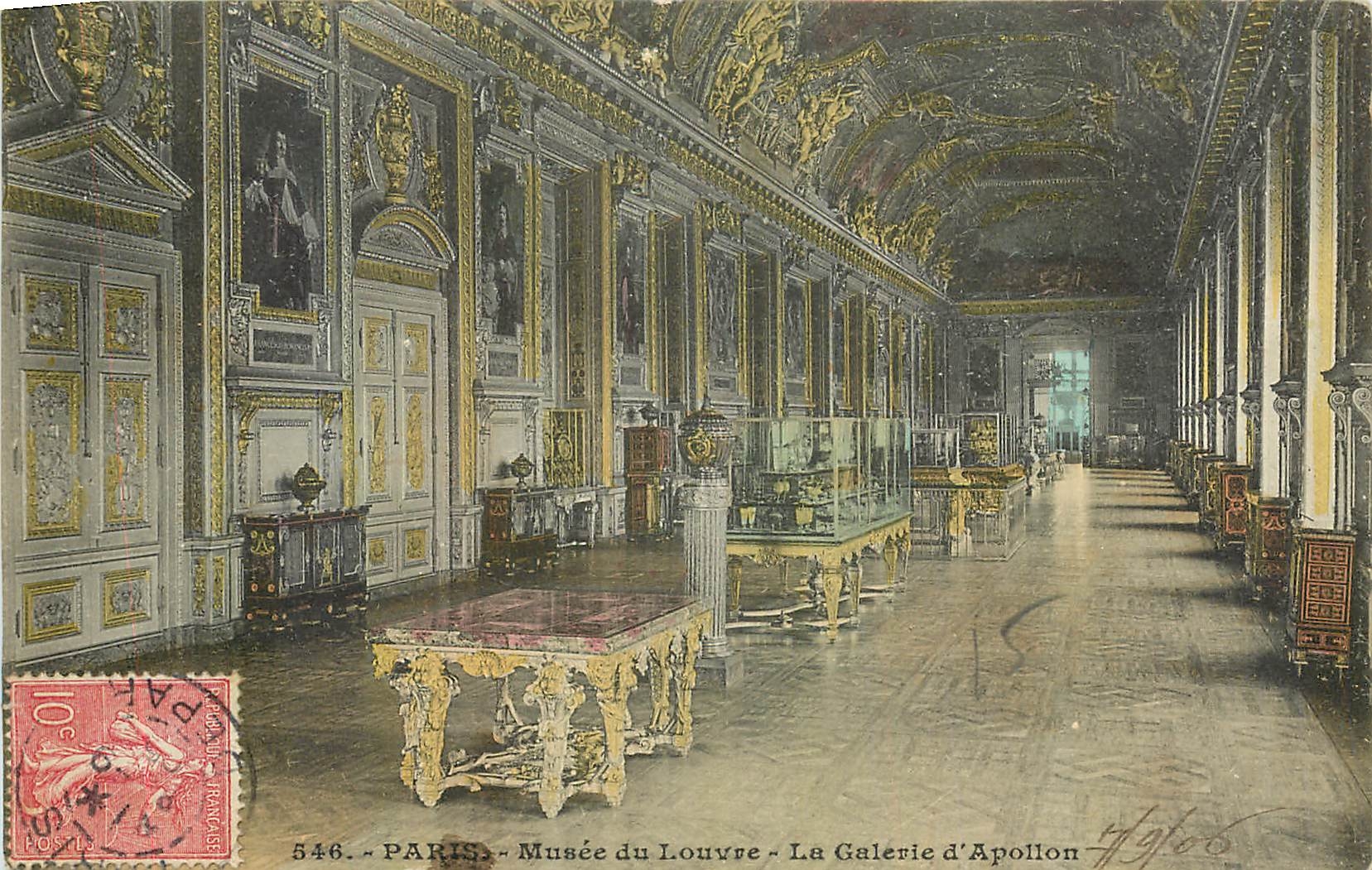 CPA Paris Musee du Louvre La Galerie d'Apollon 