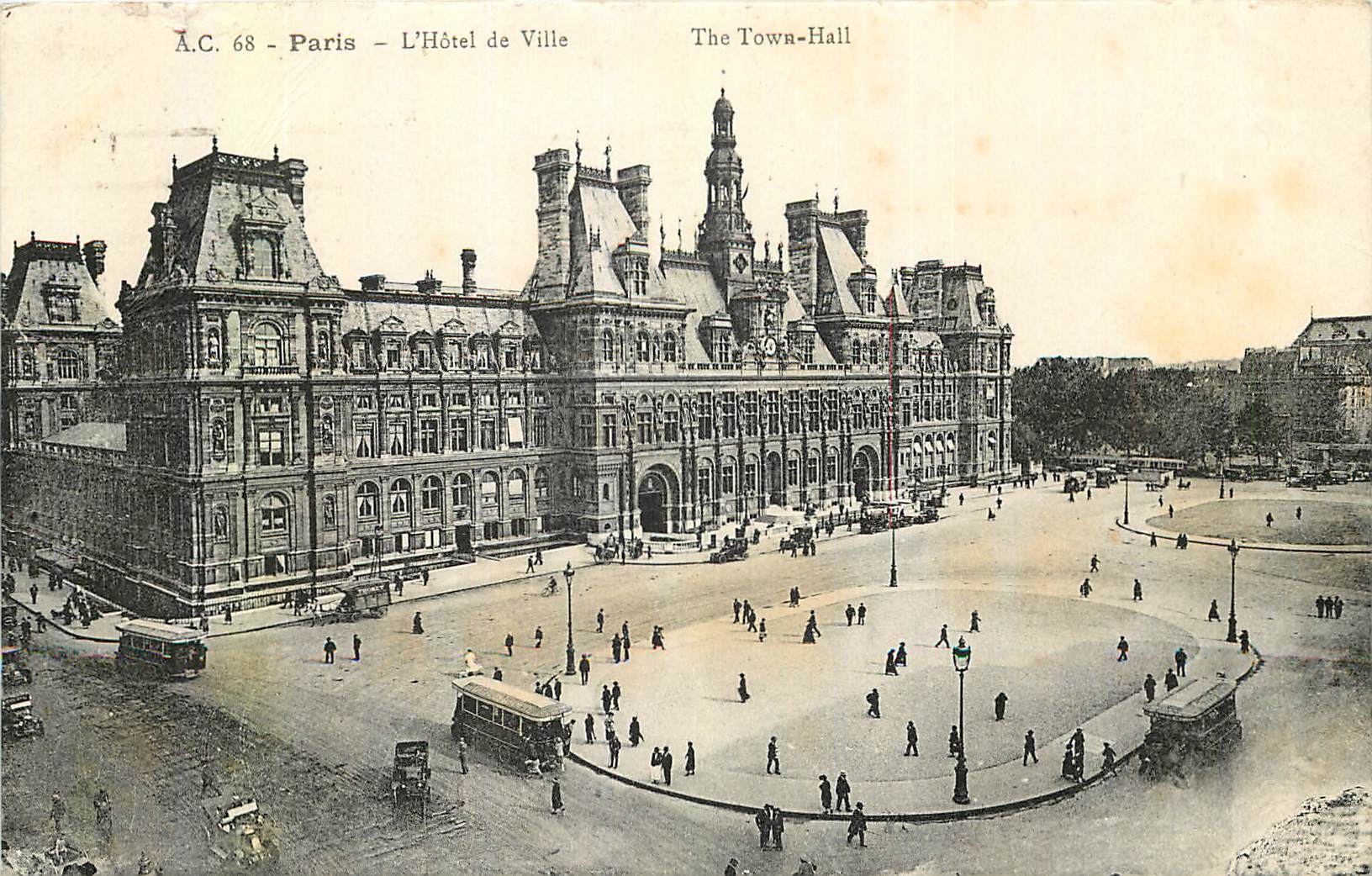 CPA Paris L'Hotel de Ville