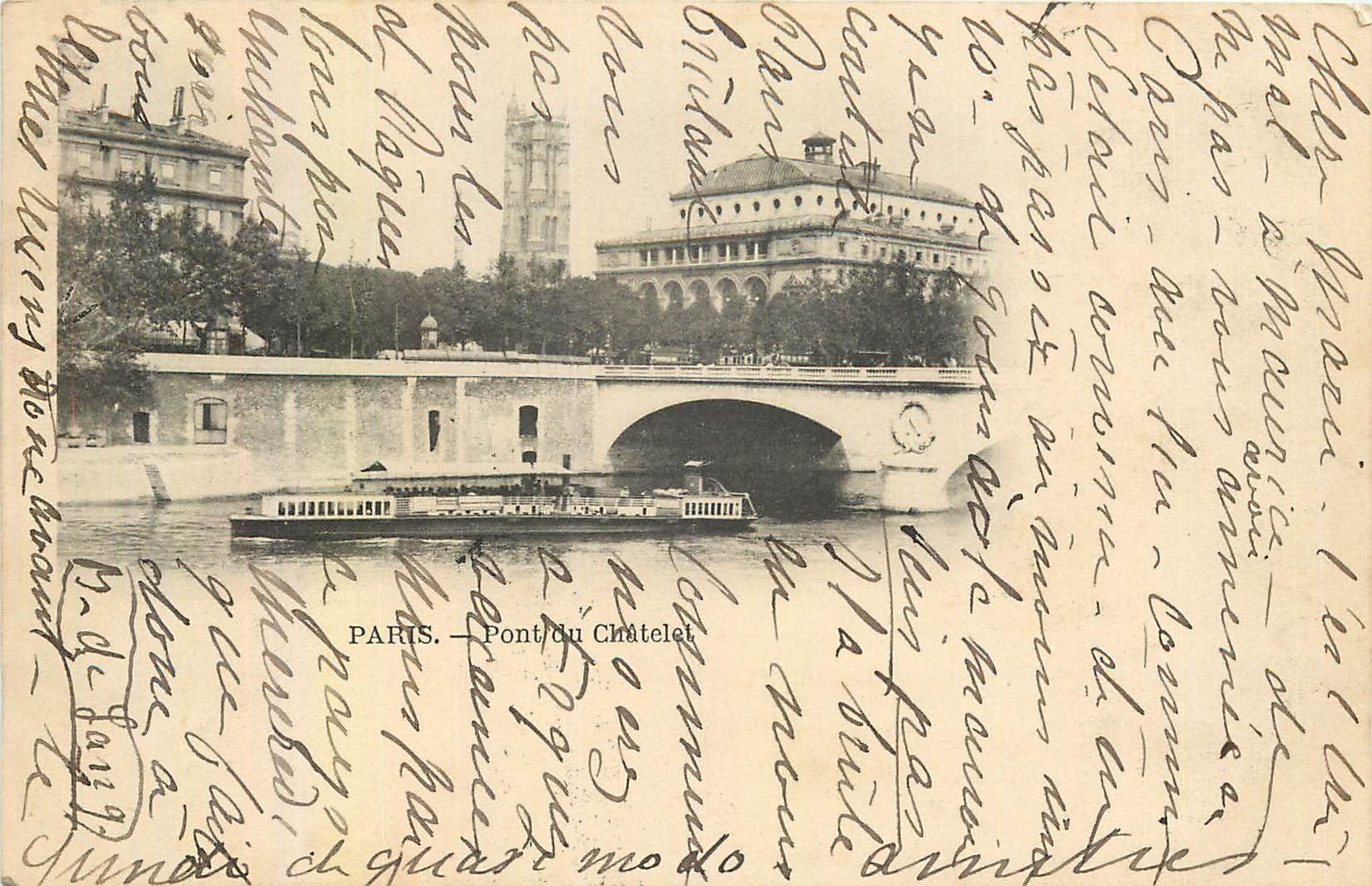 CPA Paris Pont du Chatelet 