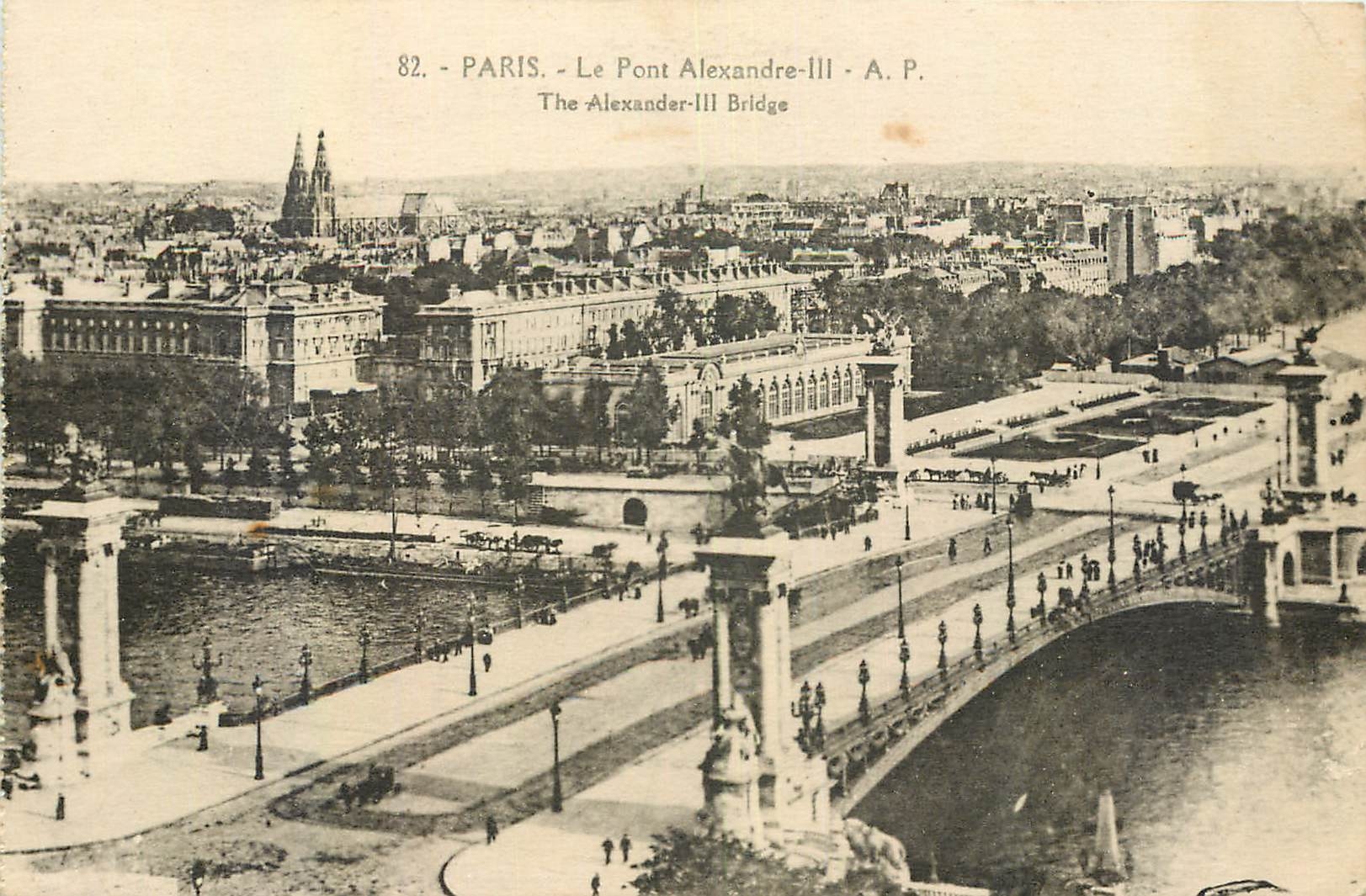 CPA Paris le Pont Alexandre III 