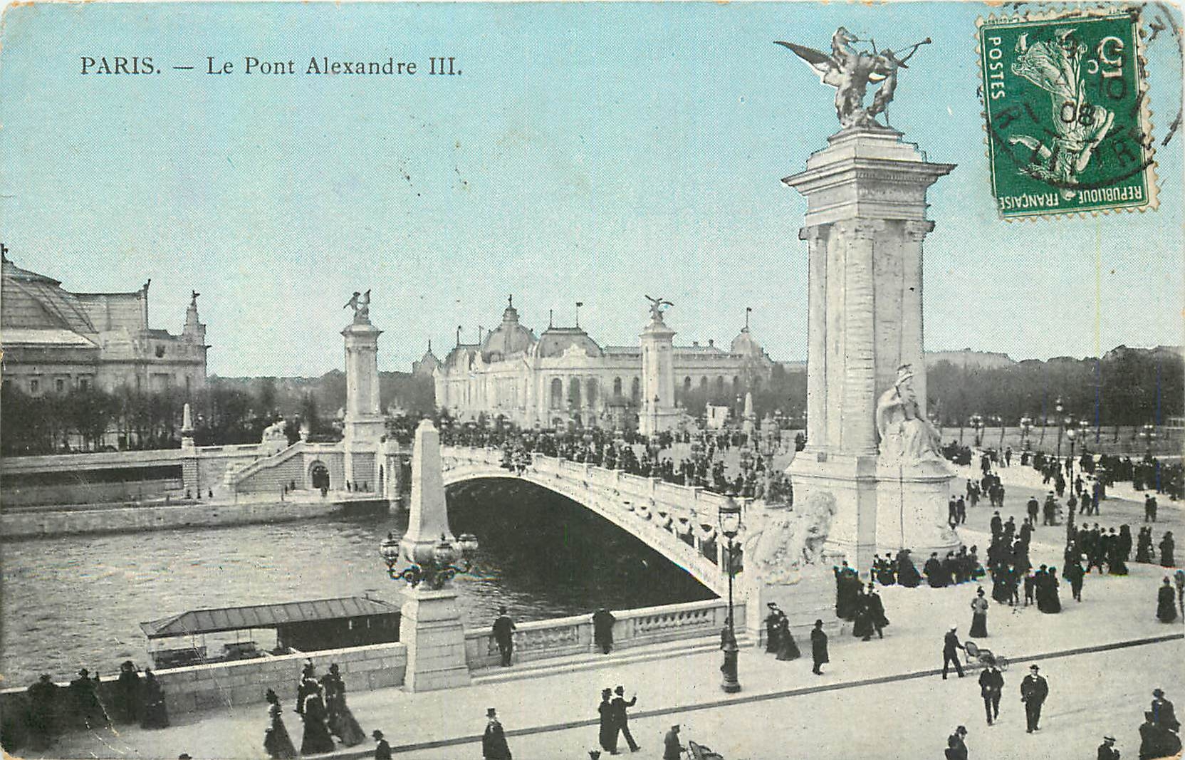 CPA Paris le Pont Alexandre III 