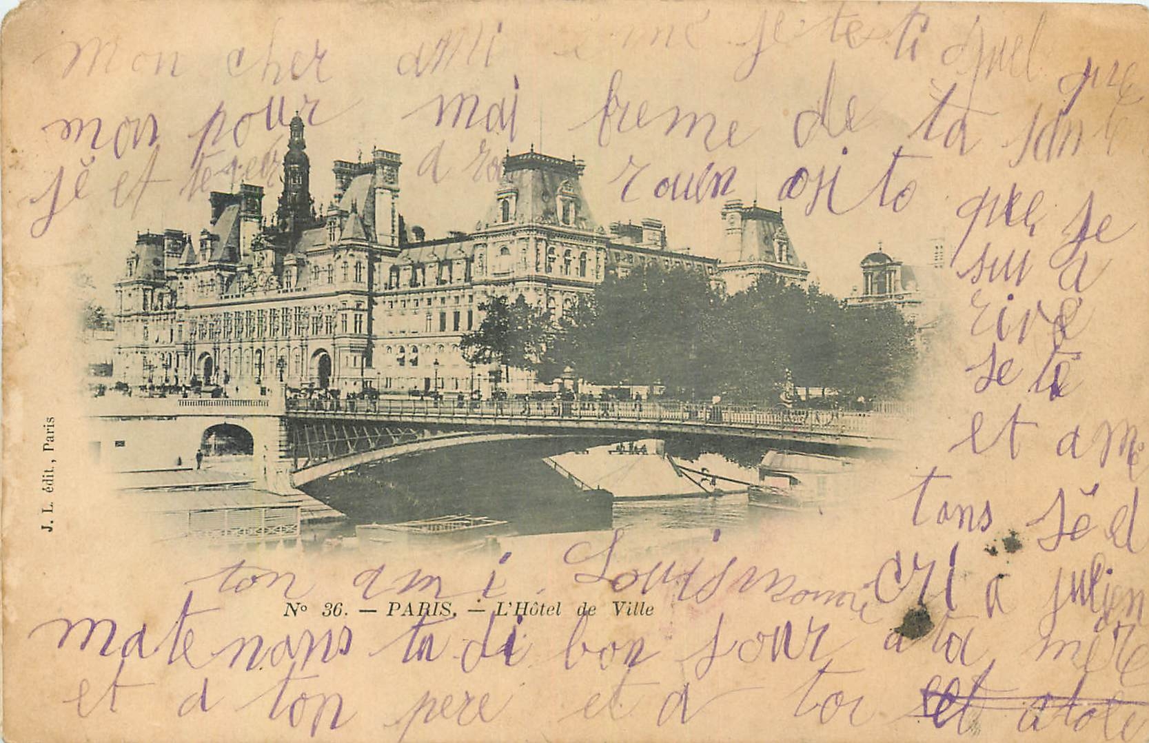 CPA Paris l'Hotel de Ville 