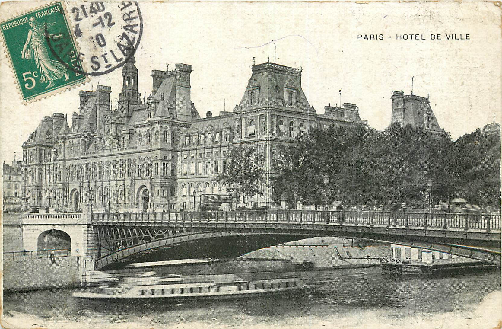 CPA Paris Hotel de Ville 