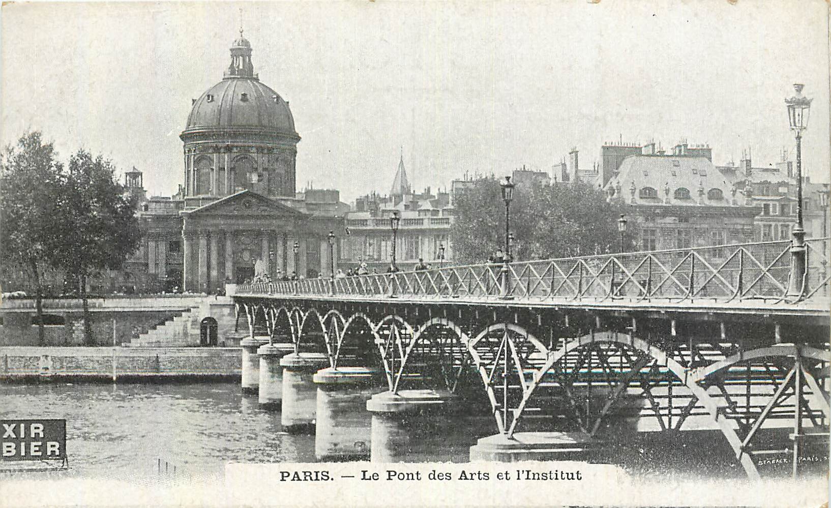 CPA Paris Le Pont des Arts et l'Institut 