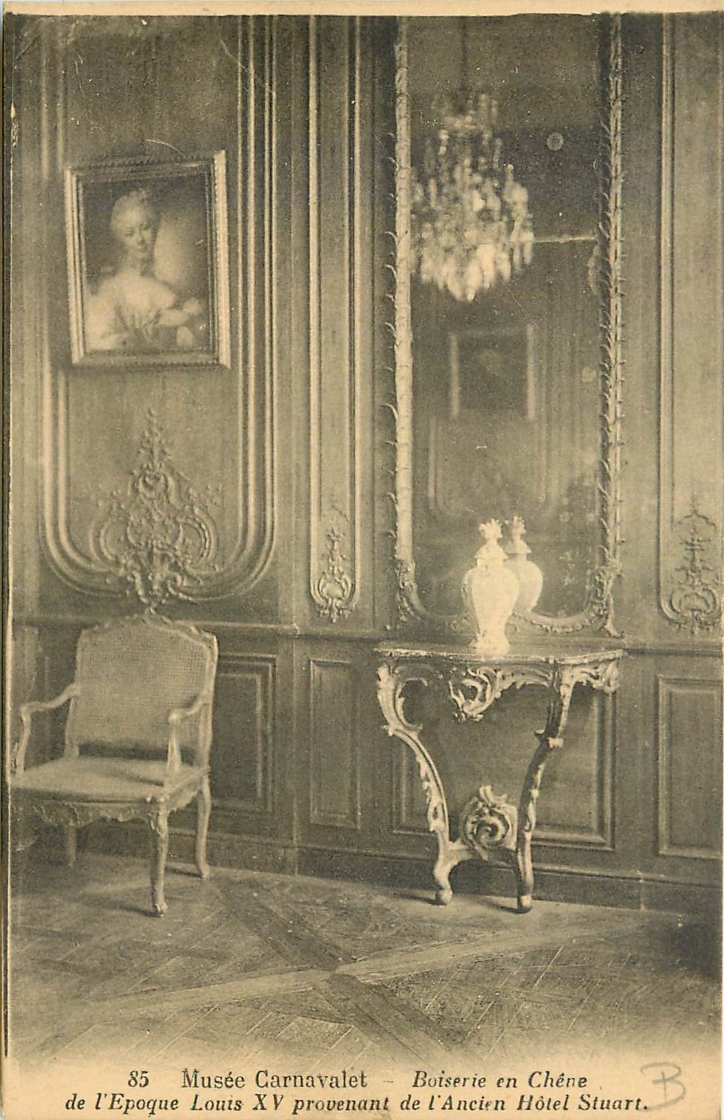 CPA Musee Carnavalet Boiserie de Chene d'epoque Louis XV provenant de l'ancien Hotel Stuart 