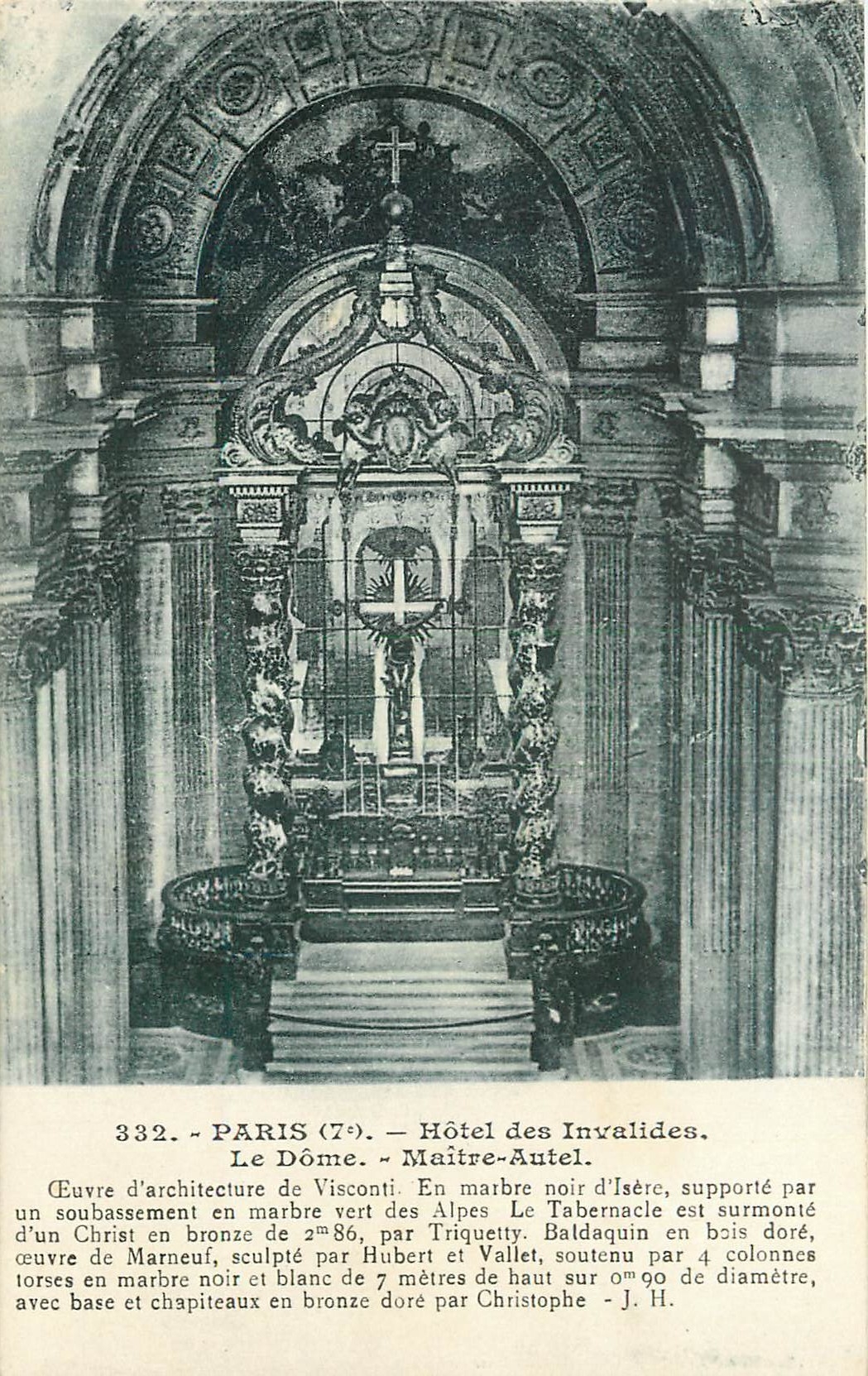 CPA Paris Hotel des Invalides Le Dome Maitre Autel