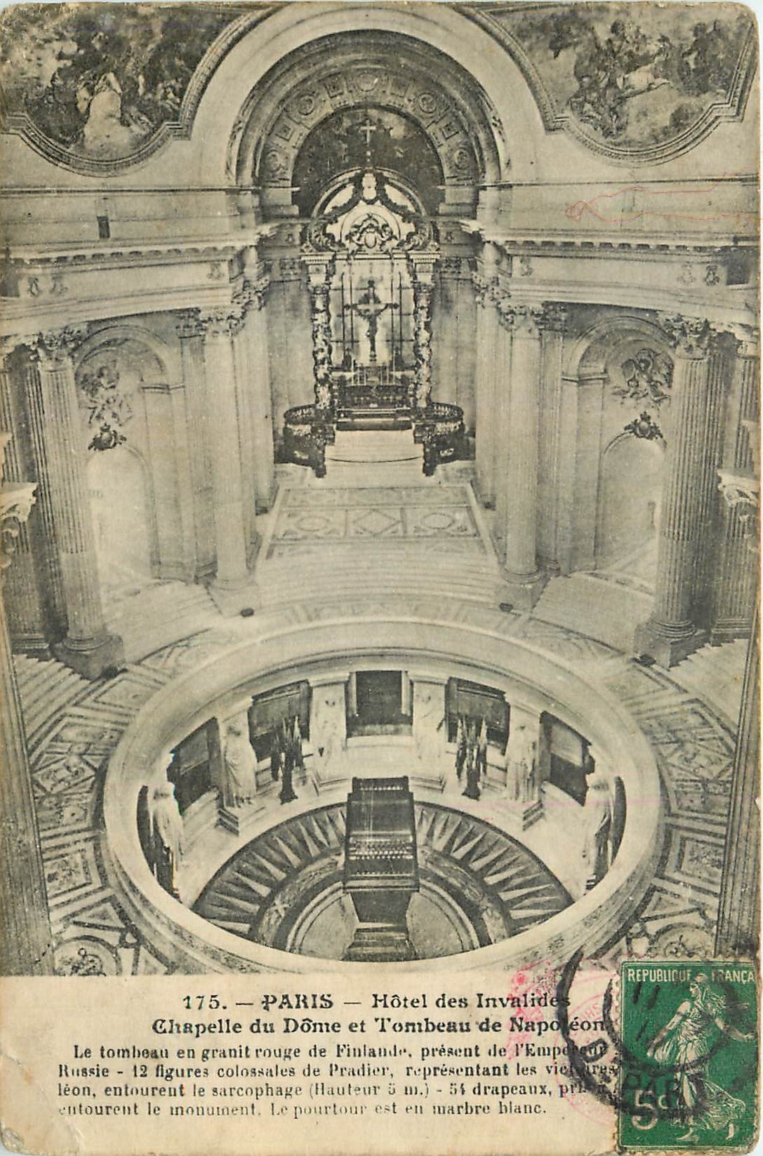 CPA Paris Hotel des Invalides Chapelle du Dome et Tombeau de Napoleon
