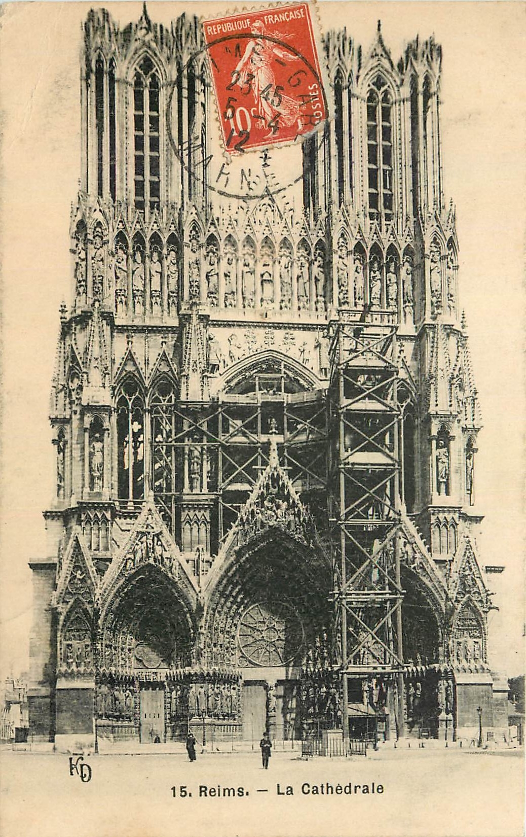 CPA Reims La Cathedrale 