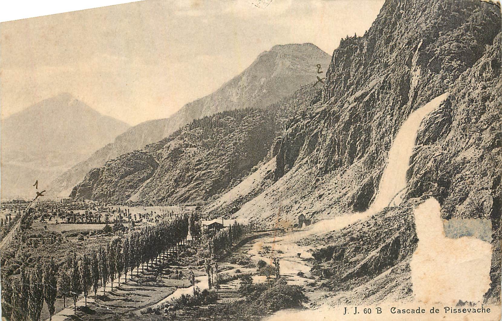 CPA Cascade de Pissevache 