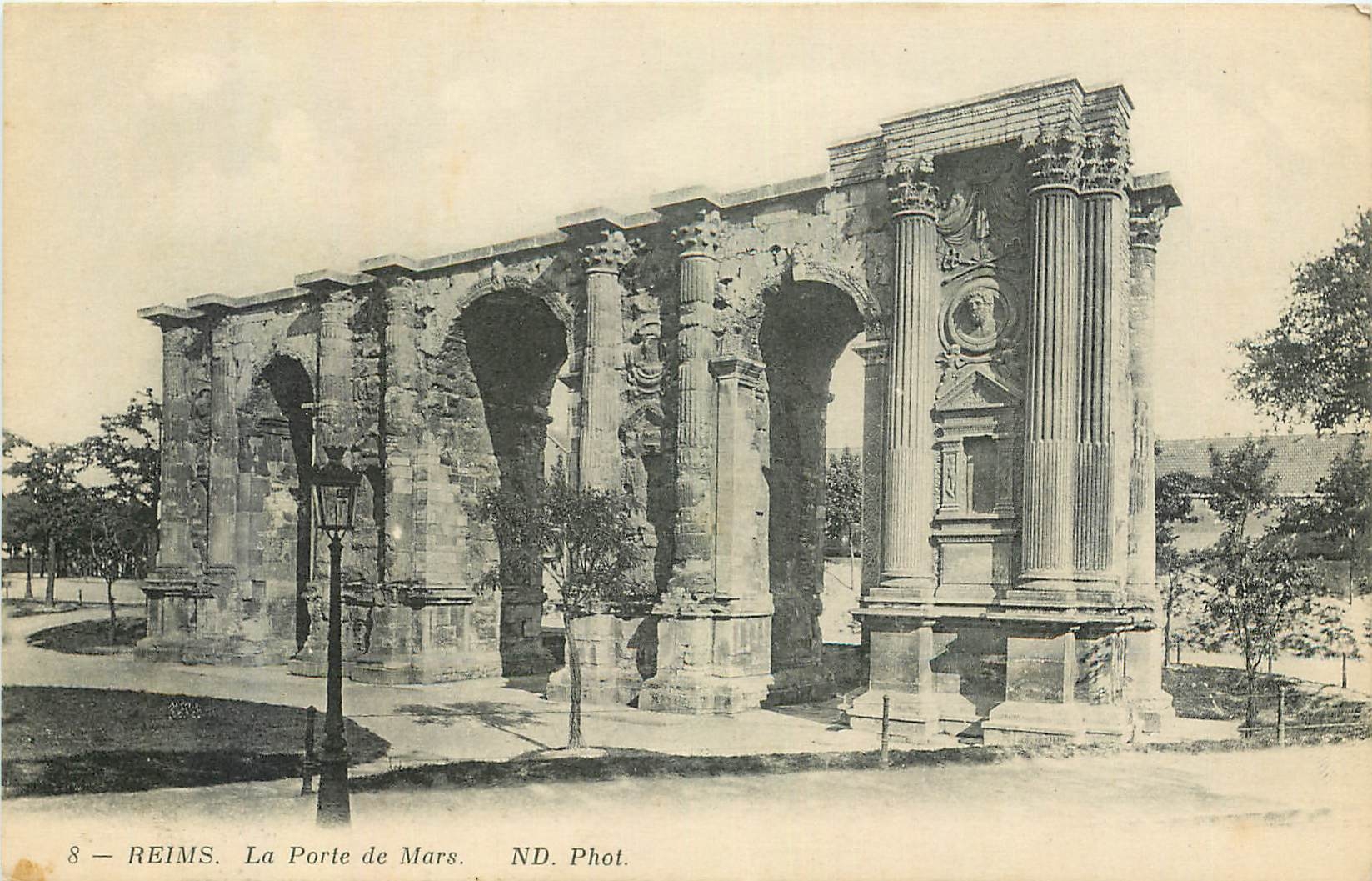 CPA Reims la Porte de Mars 