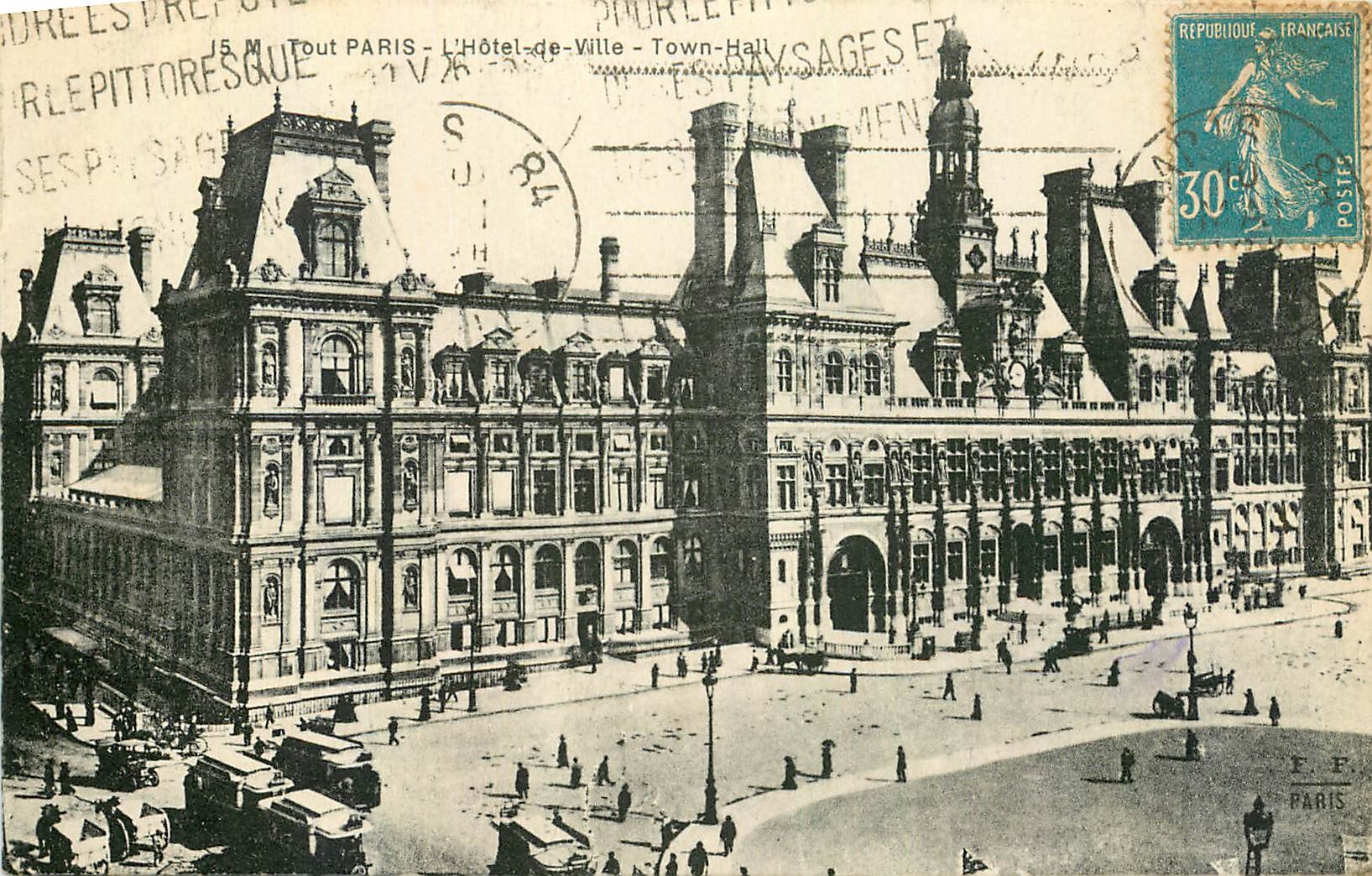 CPA Tout Paris l'Hotel de Ville