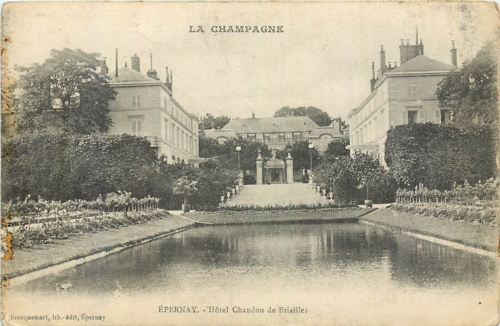 CPA La Champagne Epernay Hotel Chandon de Briailles 