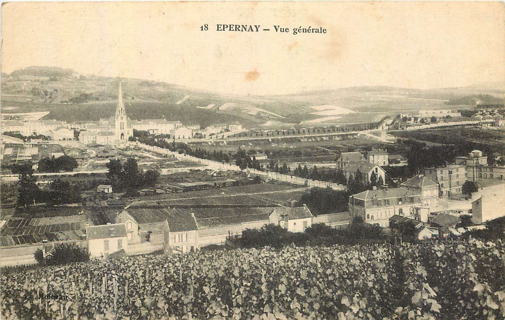 CPA Epernay Vue generale 