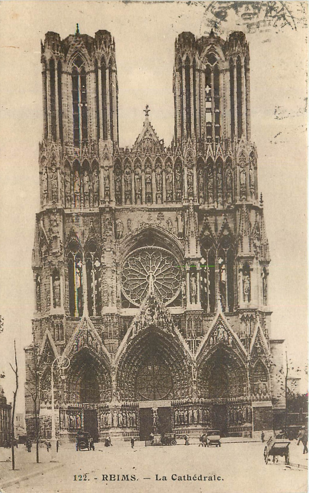 CPA Reims la Cathedrale 
