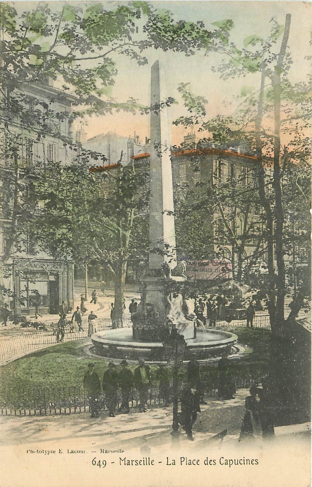 CPA Marseille La Place des Capucines 